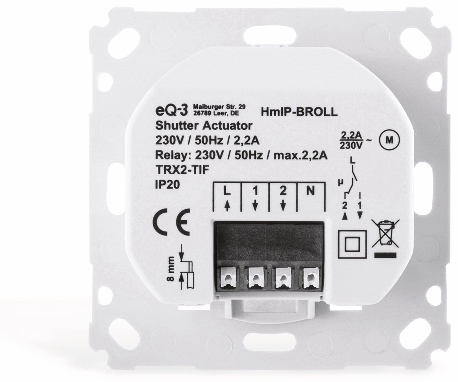 HOMEMATIC IP Smart Home 151322A0, Rollladenaktor, 2 Stück