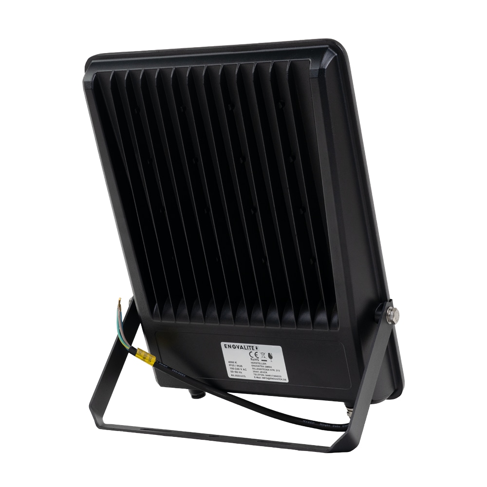 ENOVALITE LED-Fluter, EEK: E, 100W, 13000lm, 4000K, schwarz