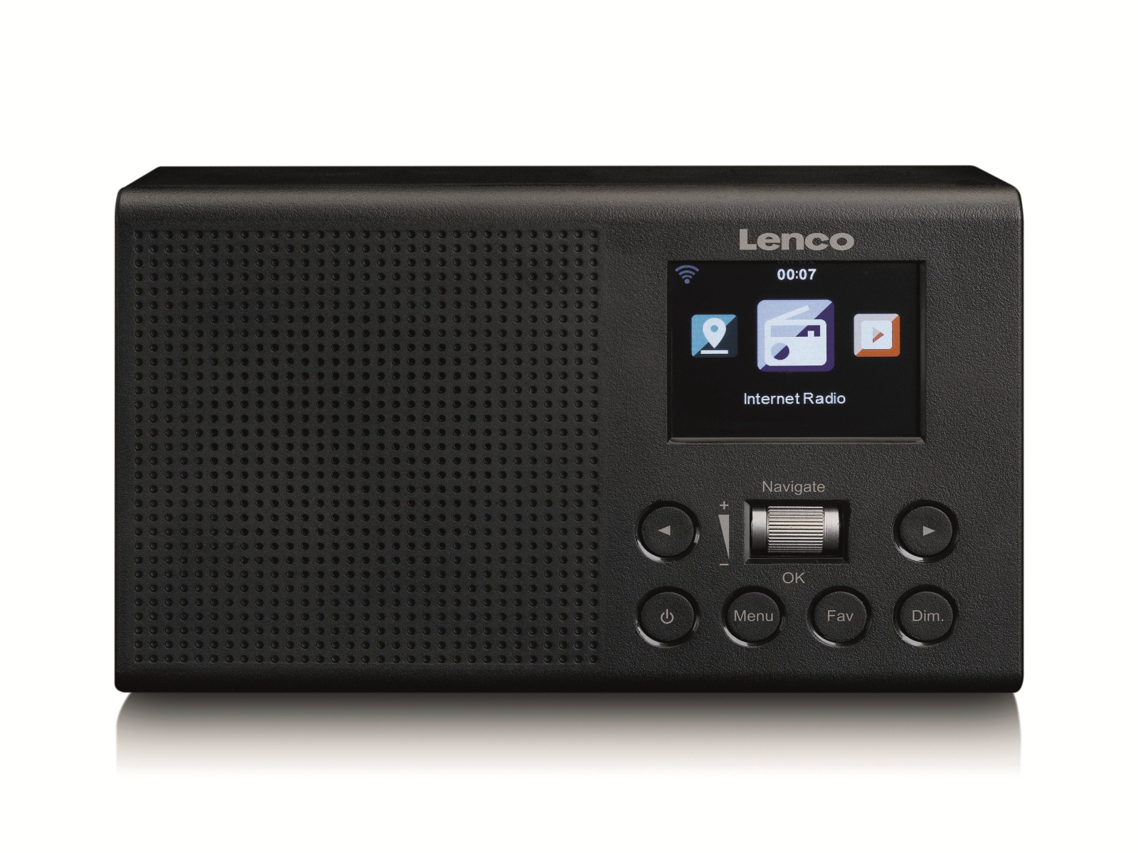 Lenco Internetradio DIR-60BK, DAB+/FM, WLAN, schwarz