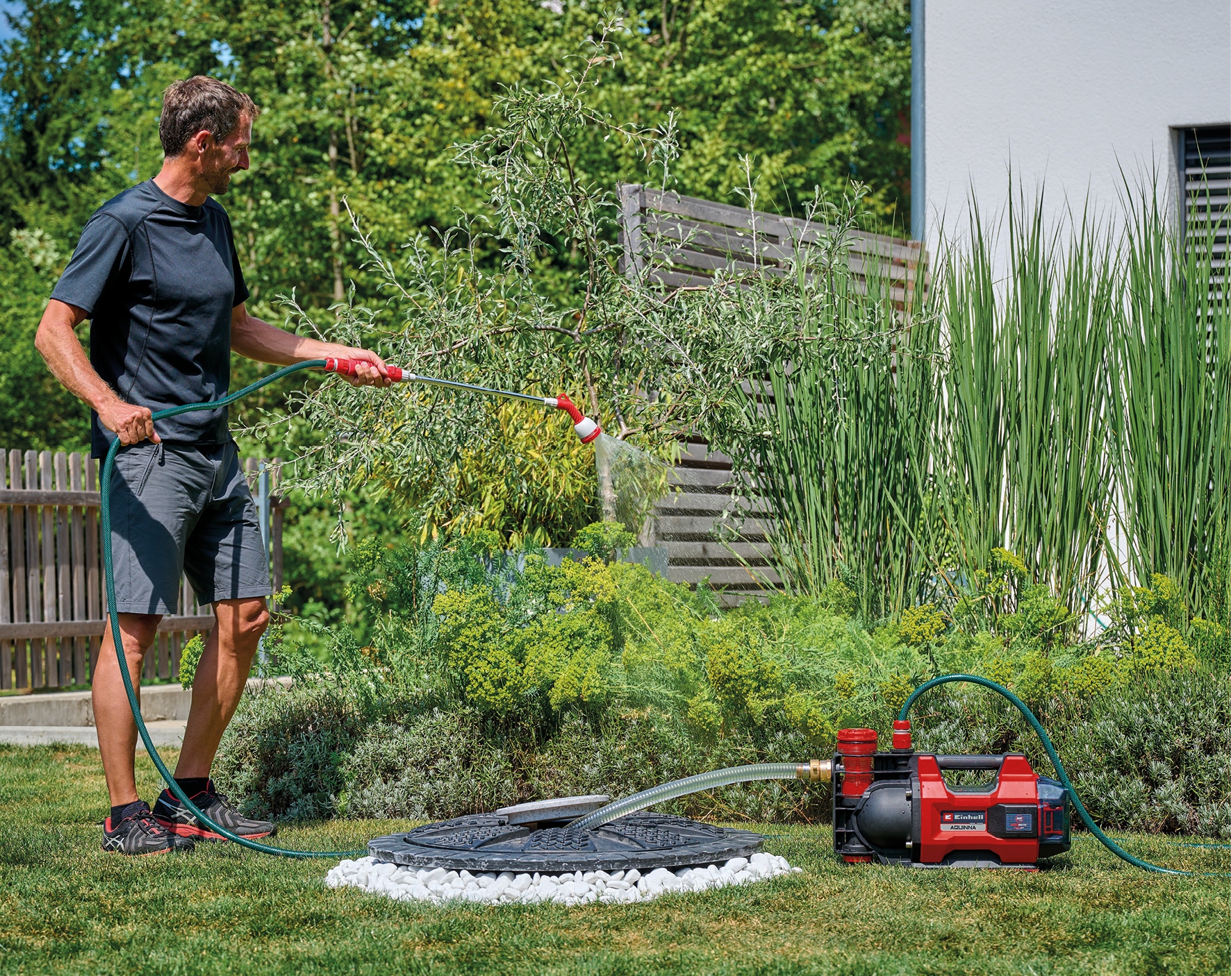 EINHELL Akku-Gartenpumpe Aquinna 36/38 F LED Automatic, Solo