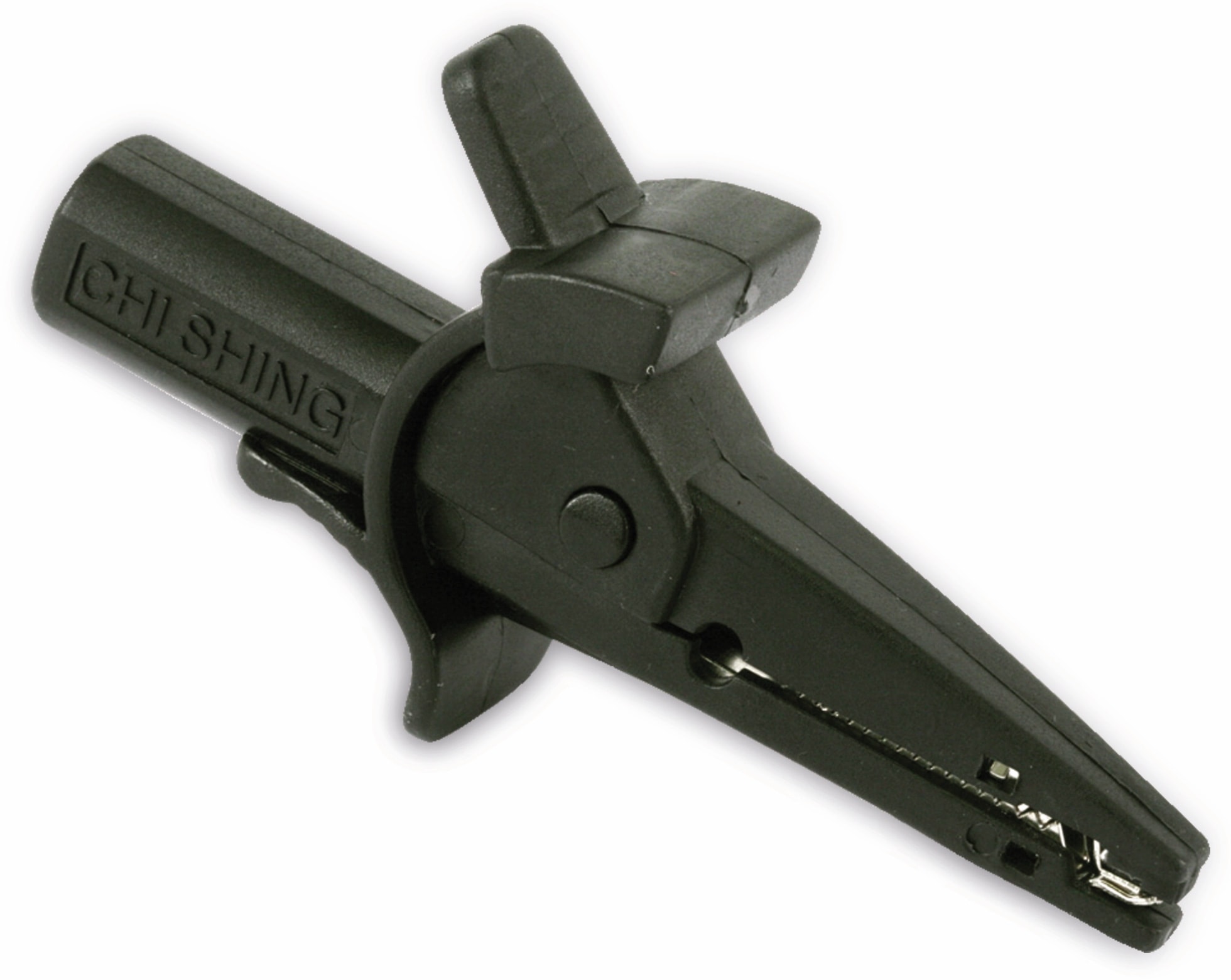 Krokodilklemme mit 4 mm Labor-Sicherheitsbuchse Krokodilklemme mit 4 mm Labor-Sicherheitsbuchse