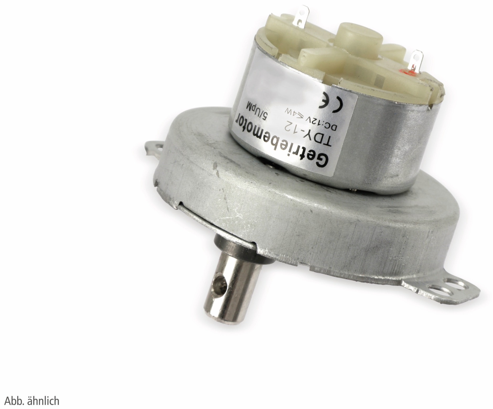 Gleichstrom-Getriebemotor TDY-12, 12 V-, 0,18 A, 20 U/min Gleichstrom-Getriebemotor TDY-12, 12 V-, 0,18 A, 20 U/min