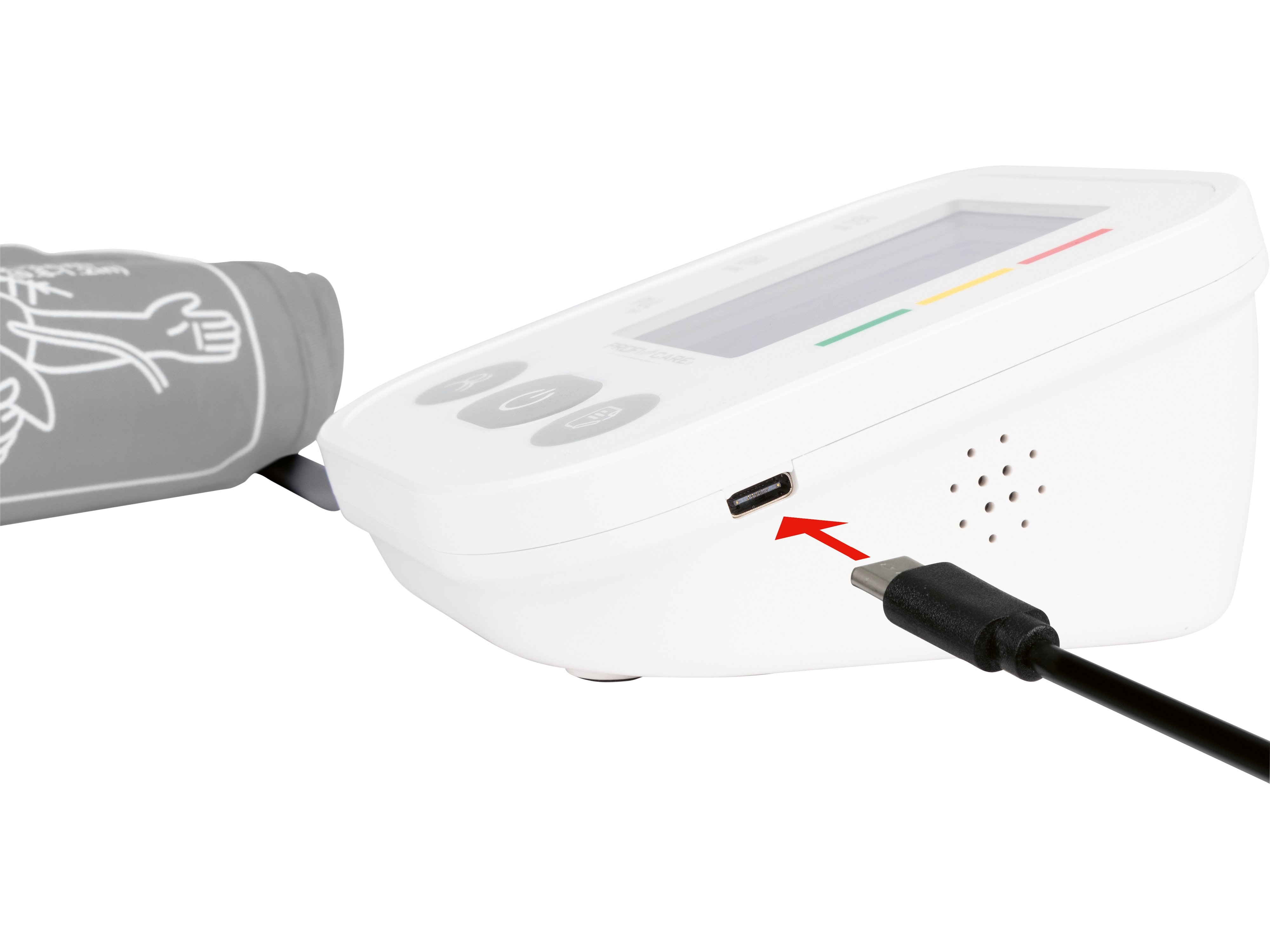 PROFI-CARE Oberarm-Blutdruckmessgerät, PC-BMG 3121, weiß, 331210