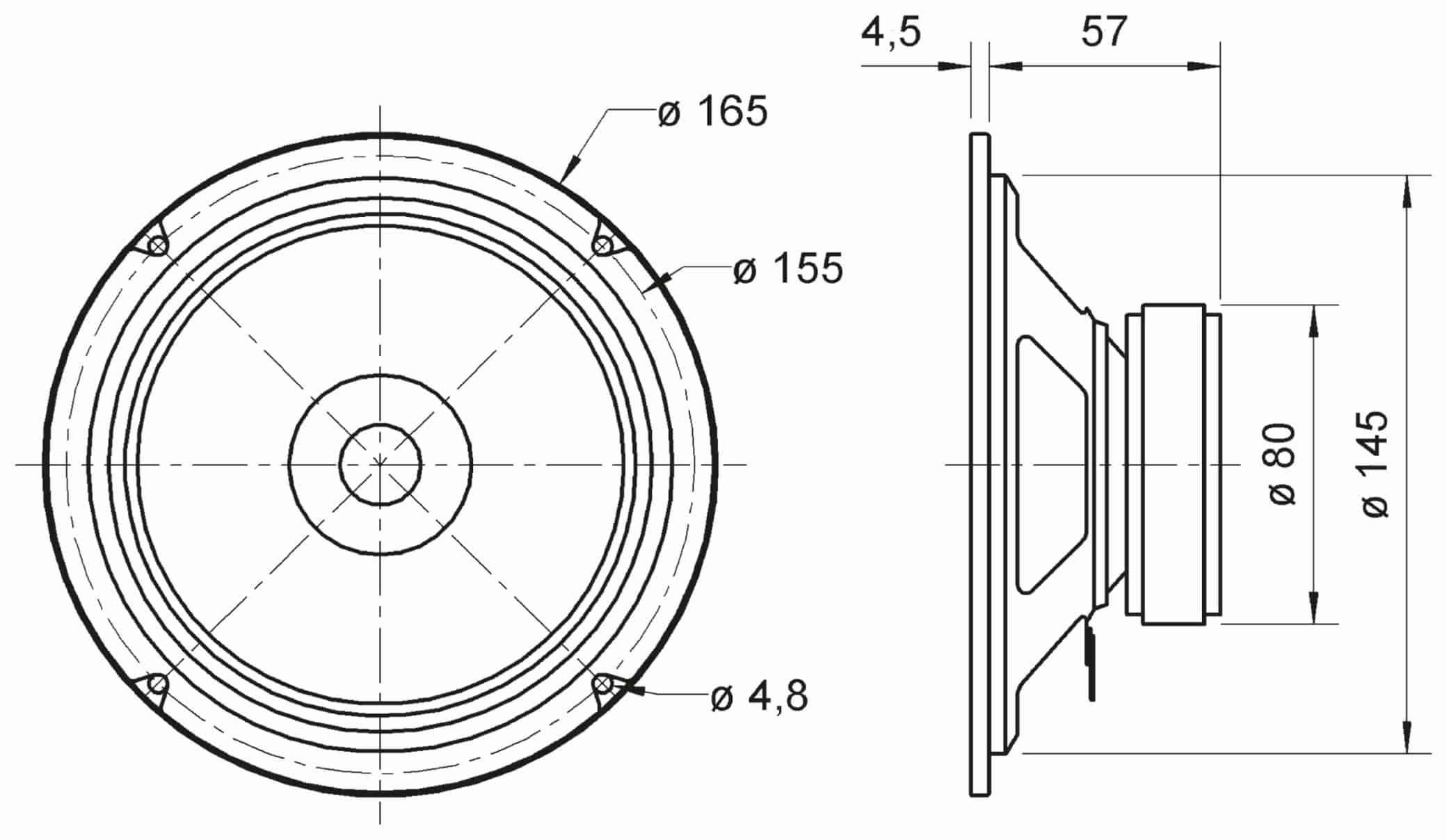 VISATON Breitbandlautsprecher BG 17, 8 Ohm VISATON Breitbandlautsprecher BG 17, 8 Ohm