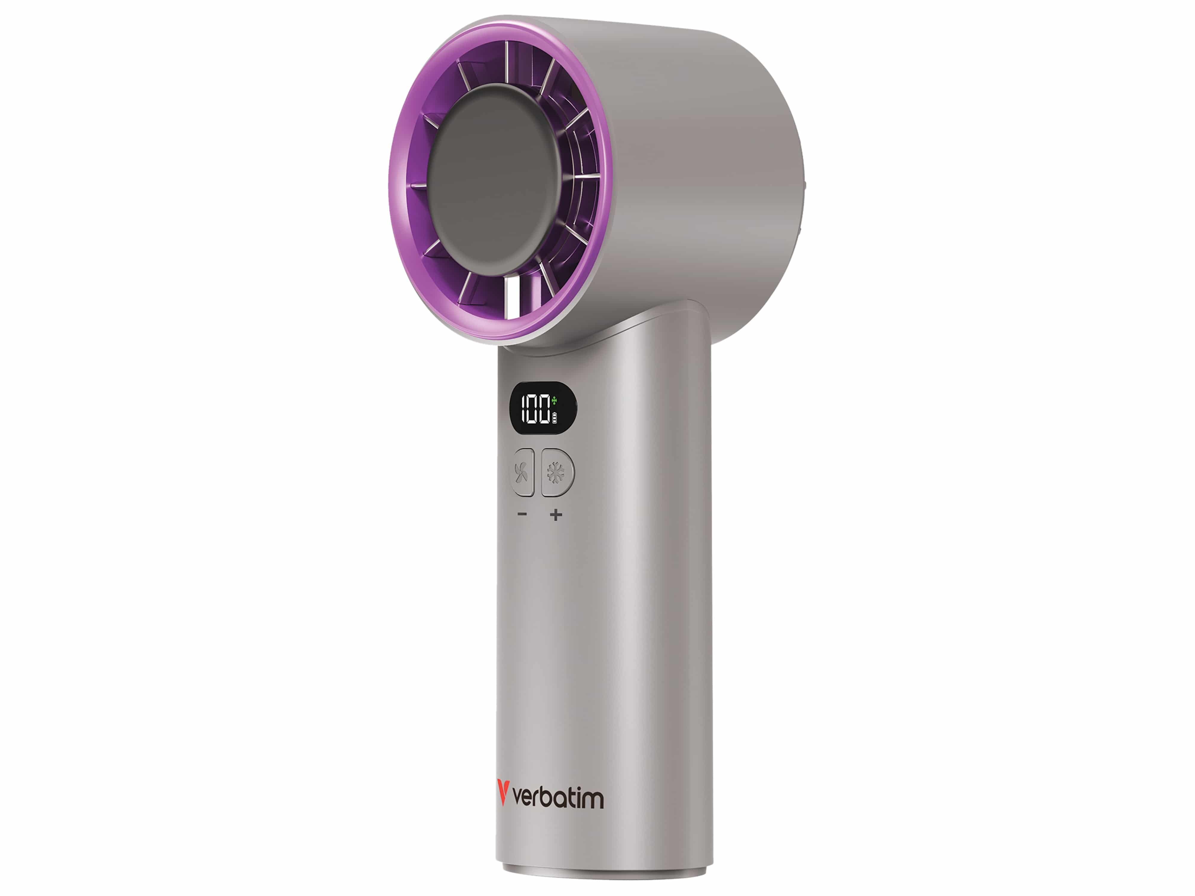 VERBATIM USB-Handventilator Cool'n'Go IceTouch grau/lila VERBATIM USB-Handventilator Cool'n'Go IceTouch grau/lila