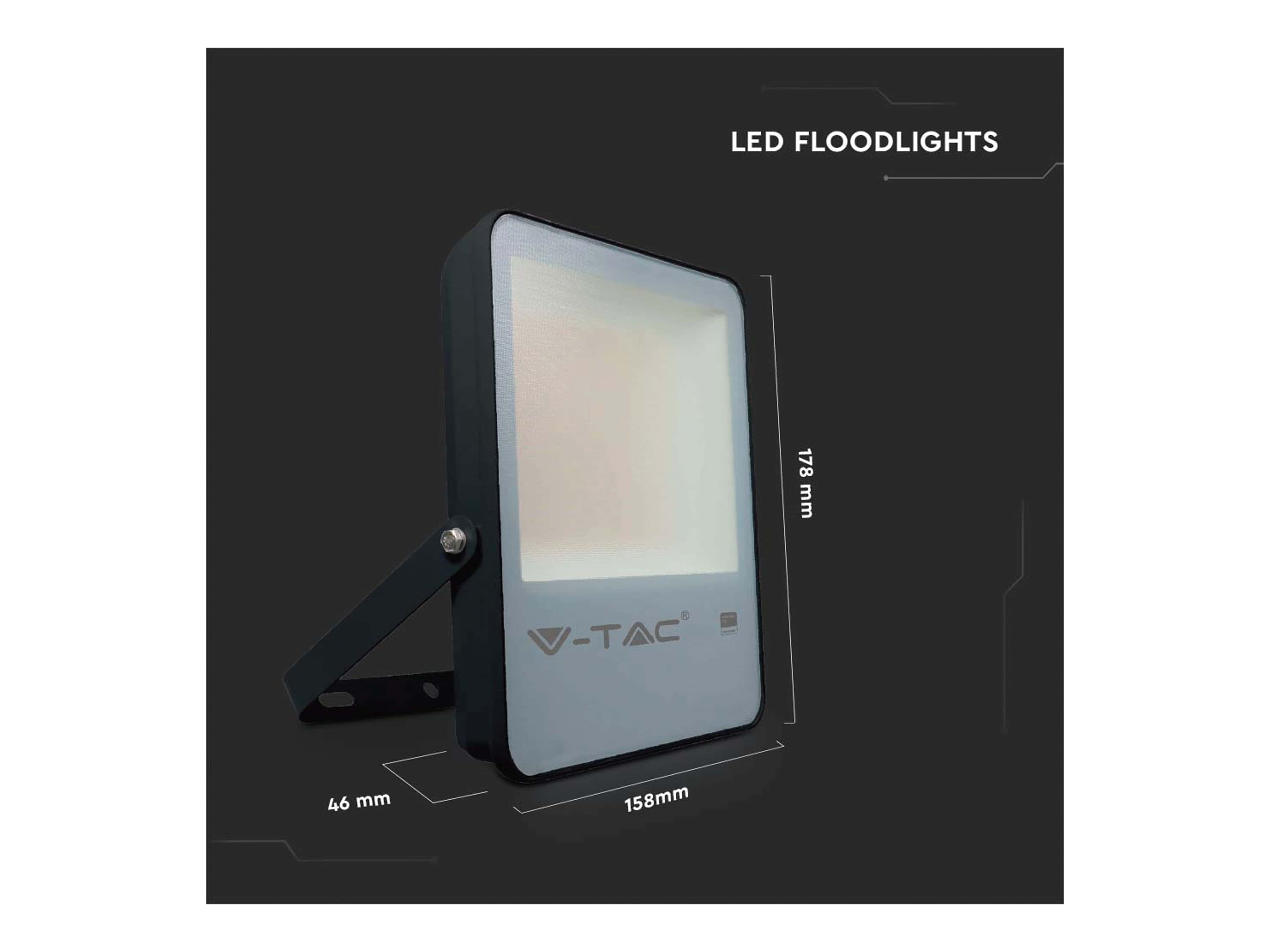 V-TAC LED-Fluter VT-52, High Lumen, 50 W, 6850 lm, 6500 K V-TAC LED-Fluter VT-52, High Lumen, 50 W, 6850 lm, 6500 K