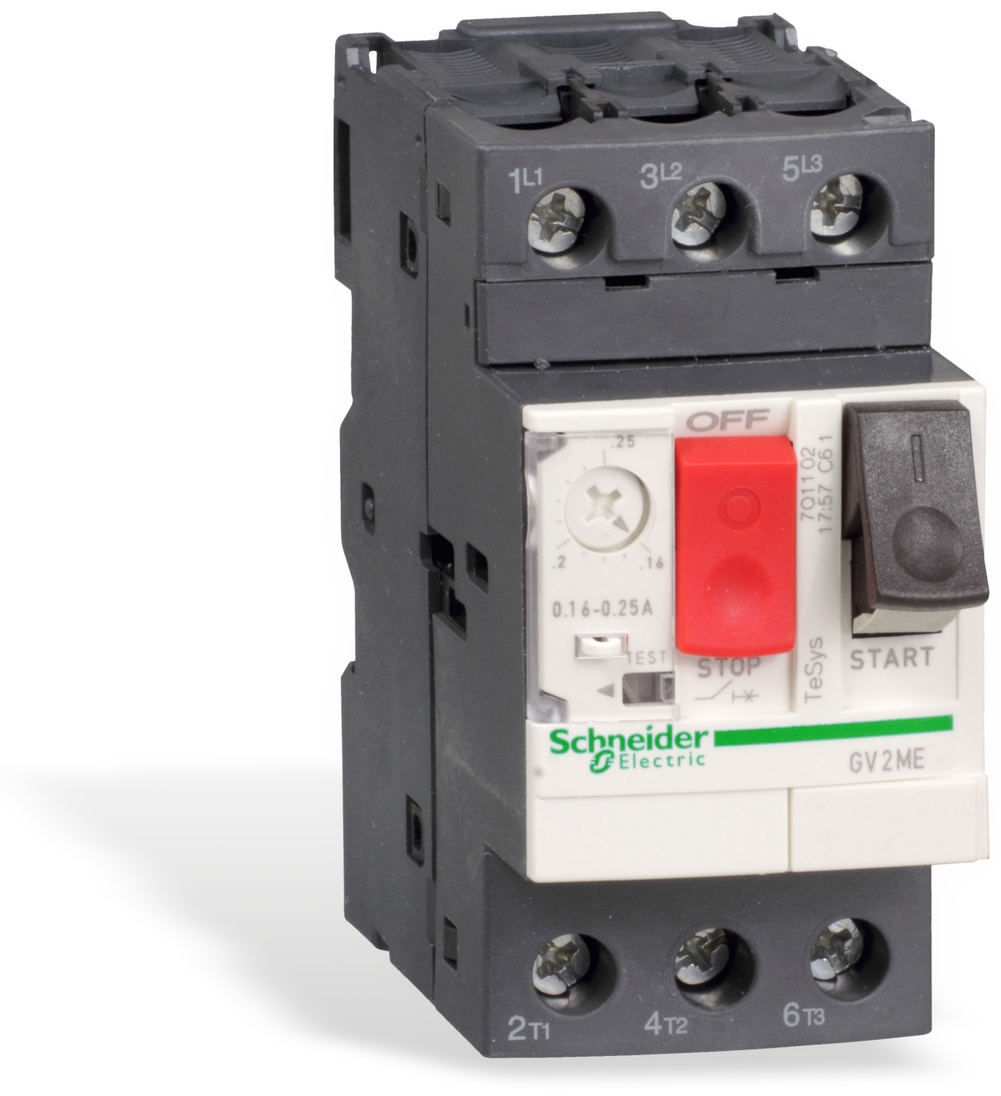 SCHNEIDER ELECTRIC Motorschutzschalter GV2ME06, 3-polig, 1..1,6A