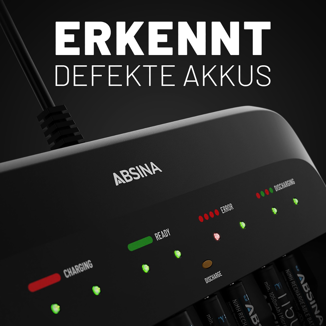 ABSINA Akku-Ladegerät X10 ABSINA Akku-Ladegerät X10