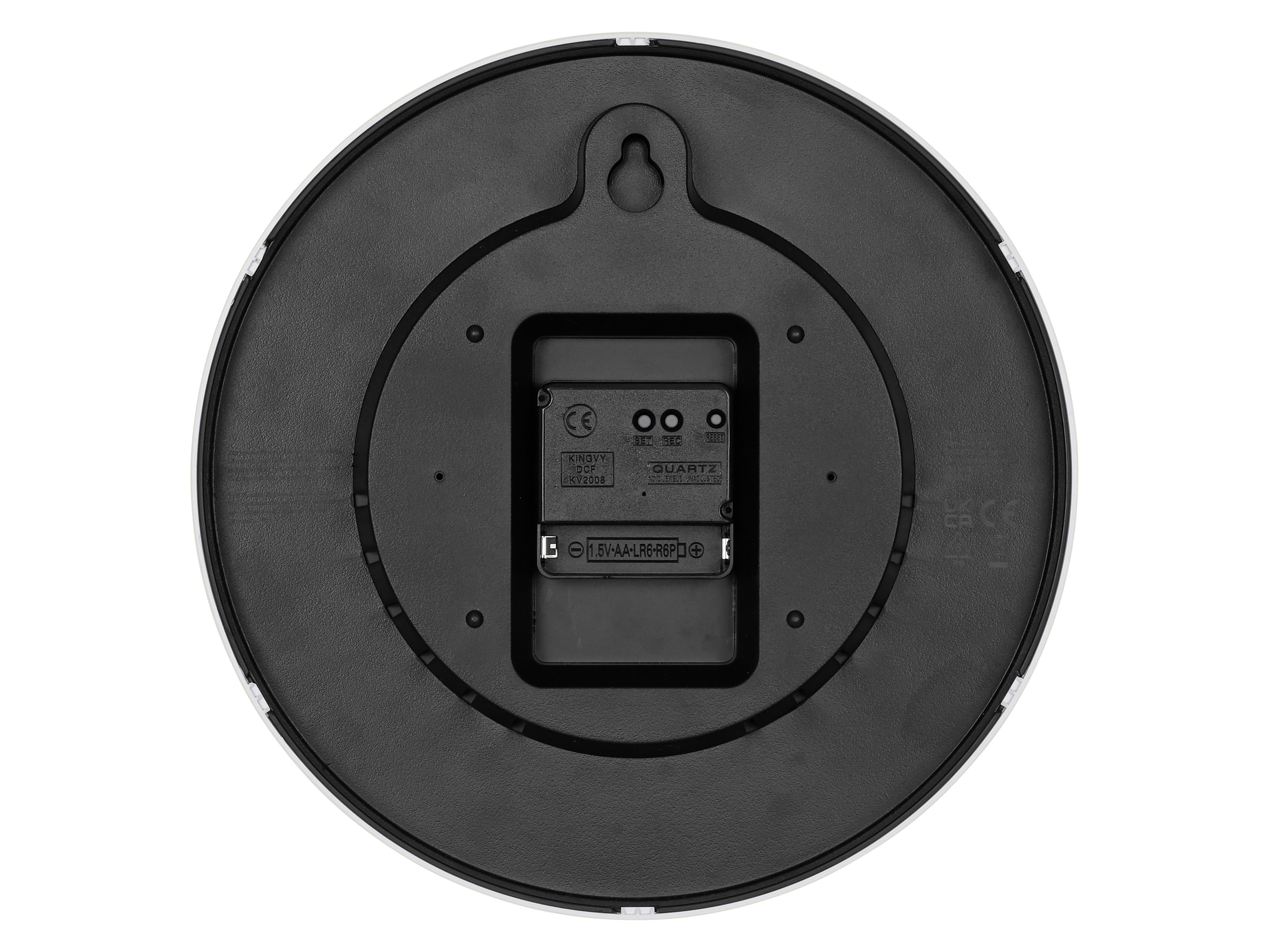 TFA Analoge Funkwanduhr 60.3550.20, schwarz/weiß