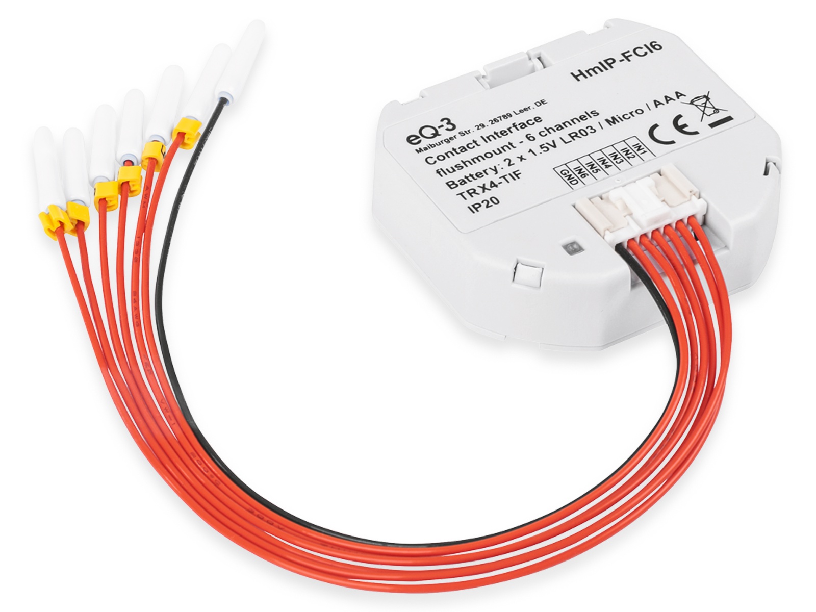 HOMEMATIC IP Smart Home 153501A0 Kontakt-Schnittstelle Unterputz, 6-fach HOMEMATIC IP Smart Home 153501A0 Kontakt-Schnittstelle Unterputz, 6-fach