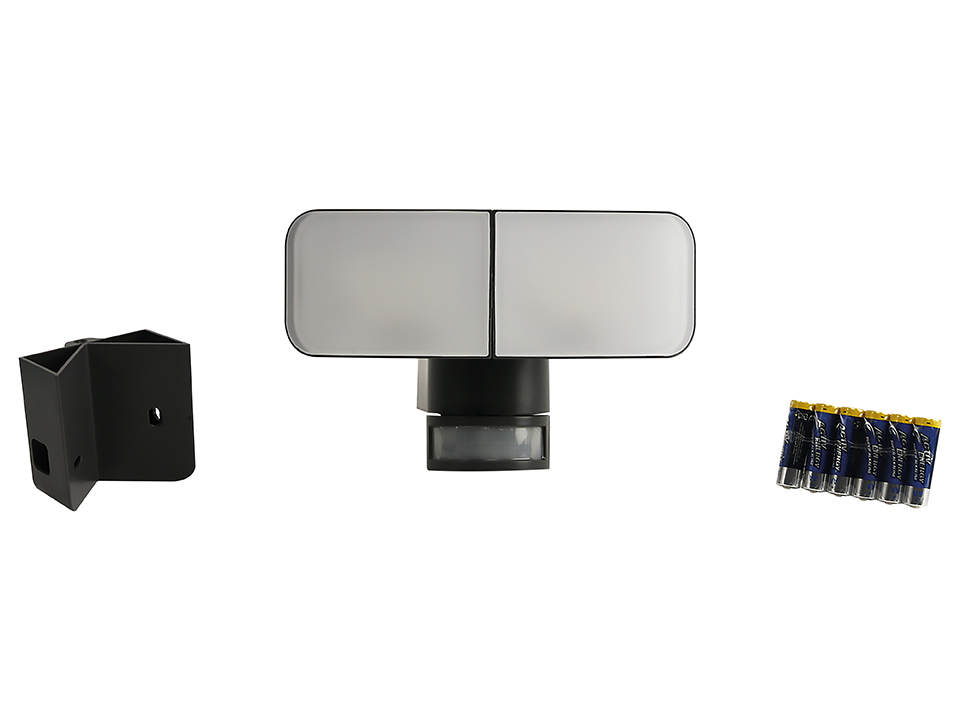 LED-Wandleuchte 872-B-G, 6W, 6500 K, 500 lm, kaltweiß, IP44, grau