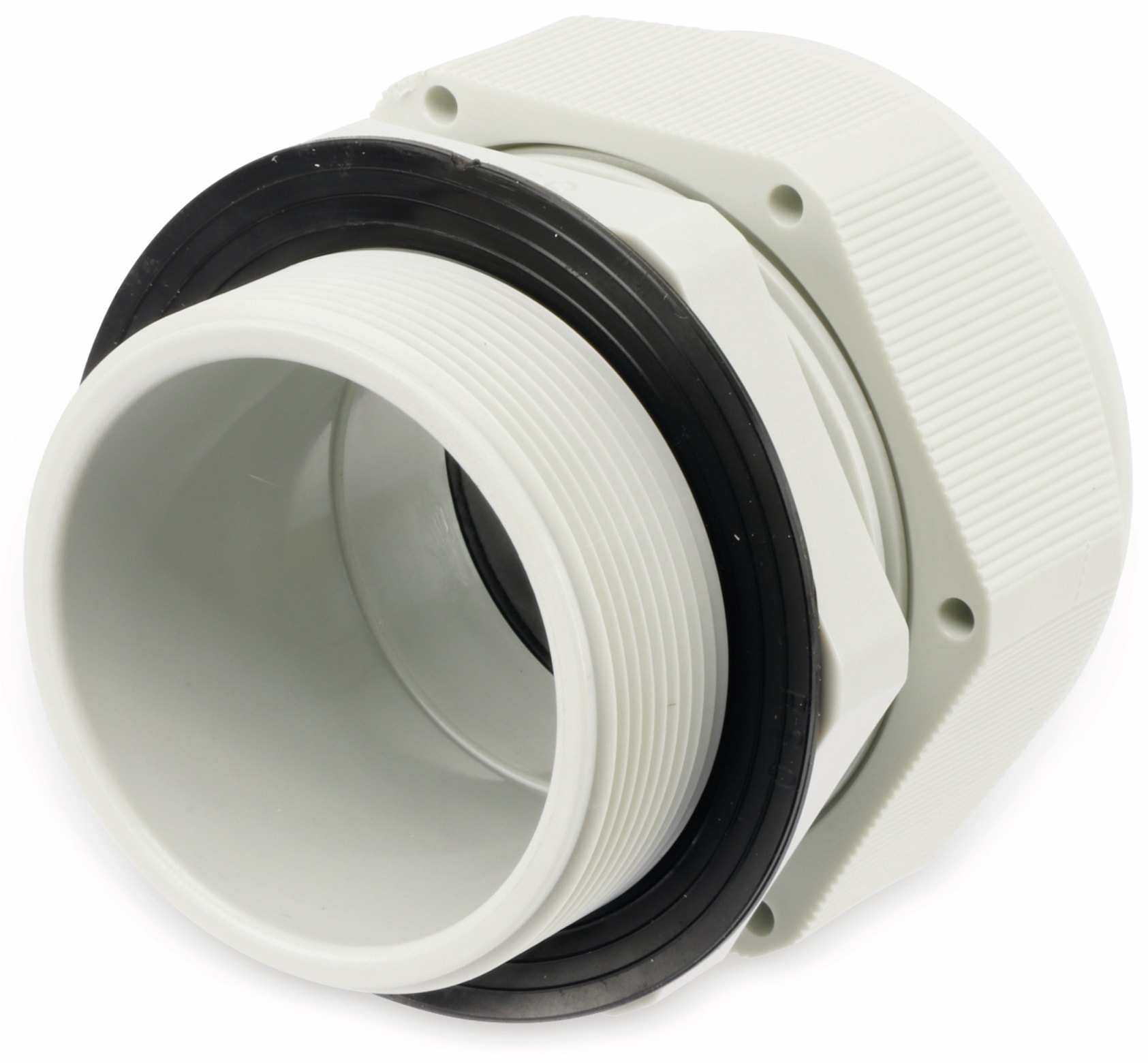 WISKA Gegenmutter, 10060773, M 25x1,5, metrisch, Lichtgrau