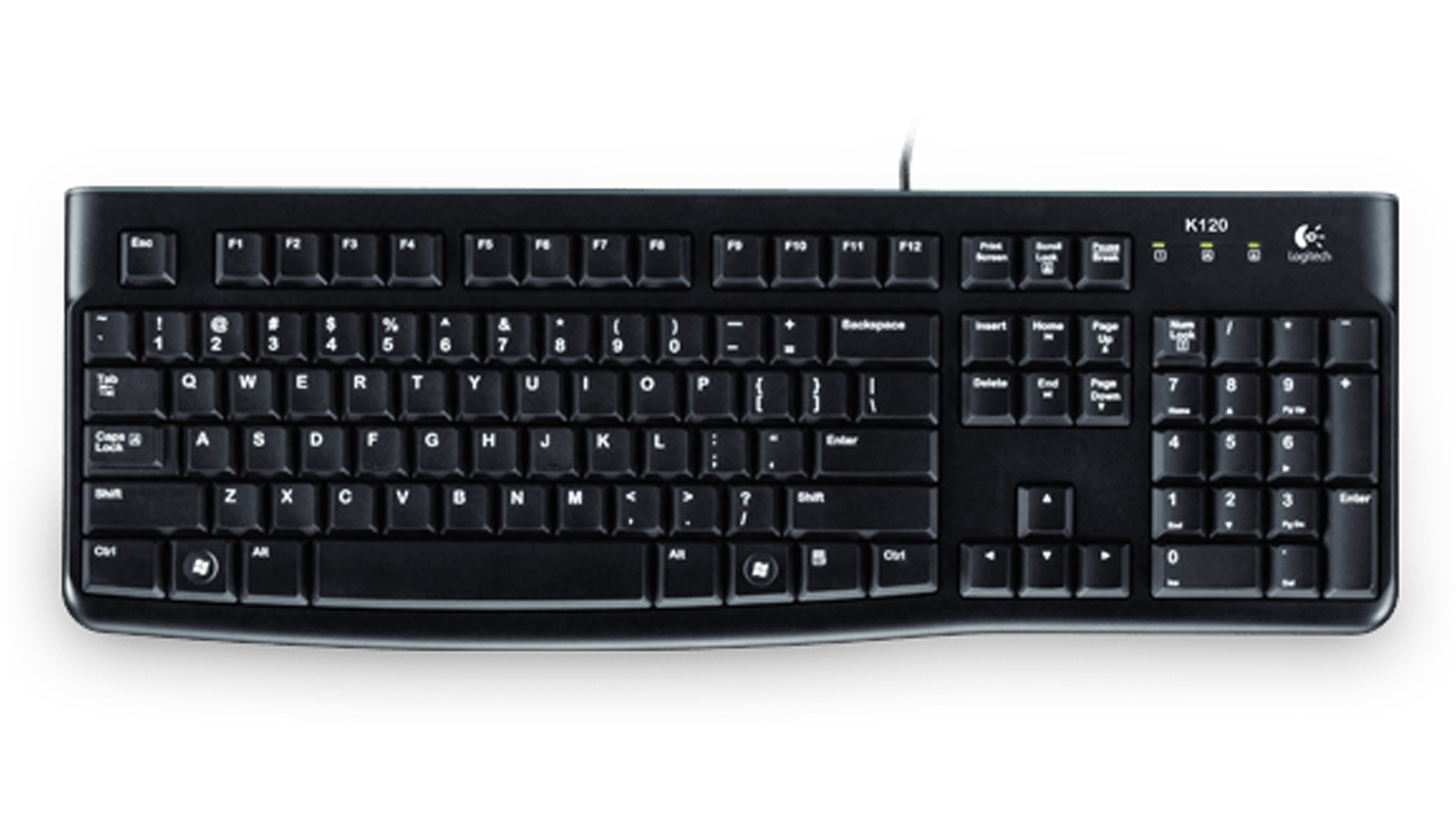LOGITECH USB-Tastatur K120, QWERTZ, schwarz