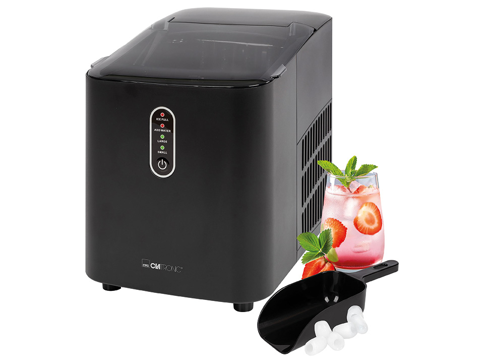 CLATRONIC Eiswürfelbereiter EWB 3798, ca. 8-10 kg Eiswürfel in 24h, ECO Save