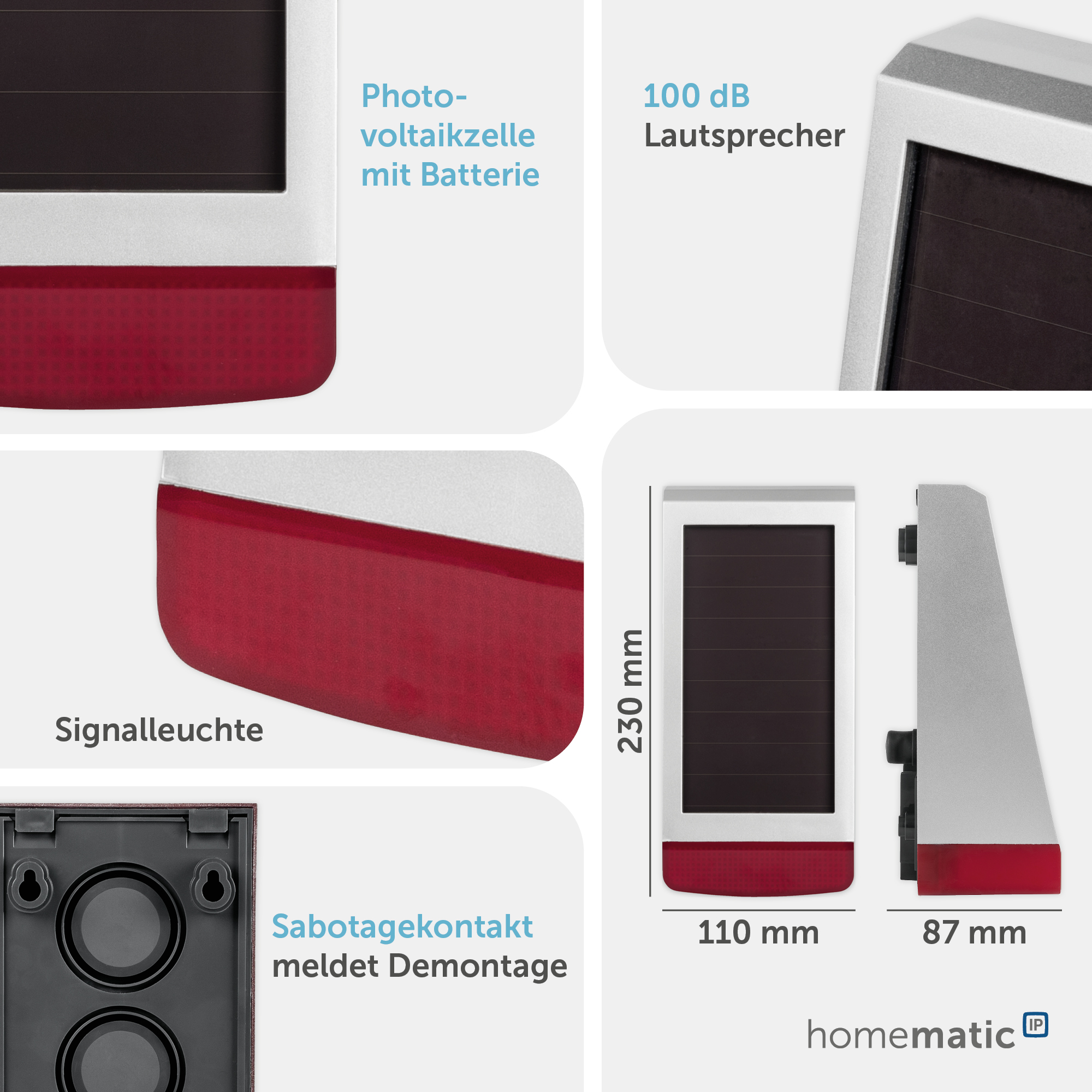 HOMEMATIC IP Smart Home 153208A0, Alarmsirene, Außenbereich HOMEMATIC IP Smart Home 153208A0, Alarmsirene, Außenbereich