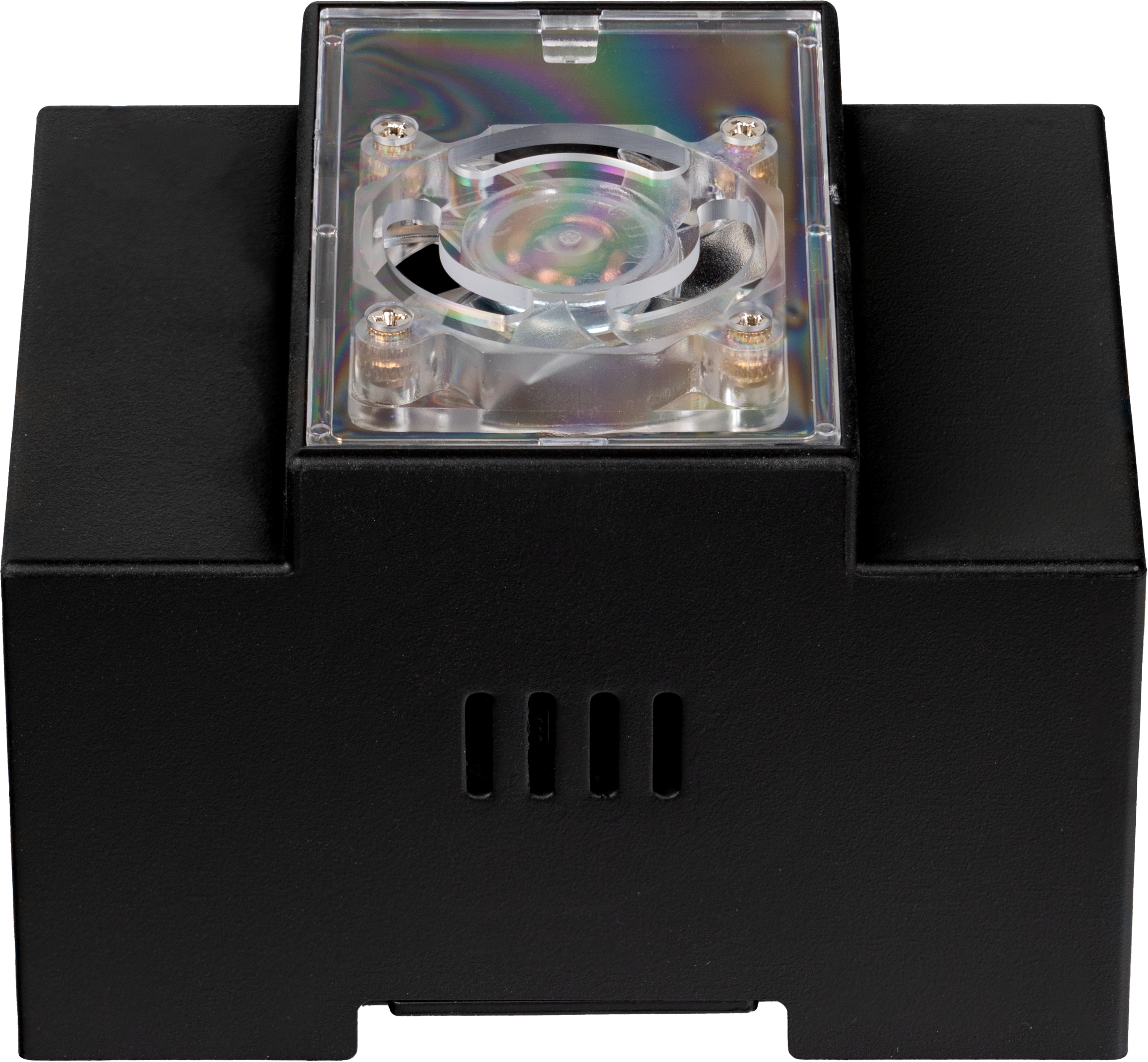 JOY-IT Hutschienengehäuse für Raspberry Pi 5, schwarz, RB-CaseP5-07B