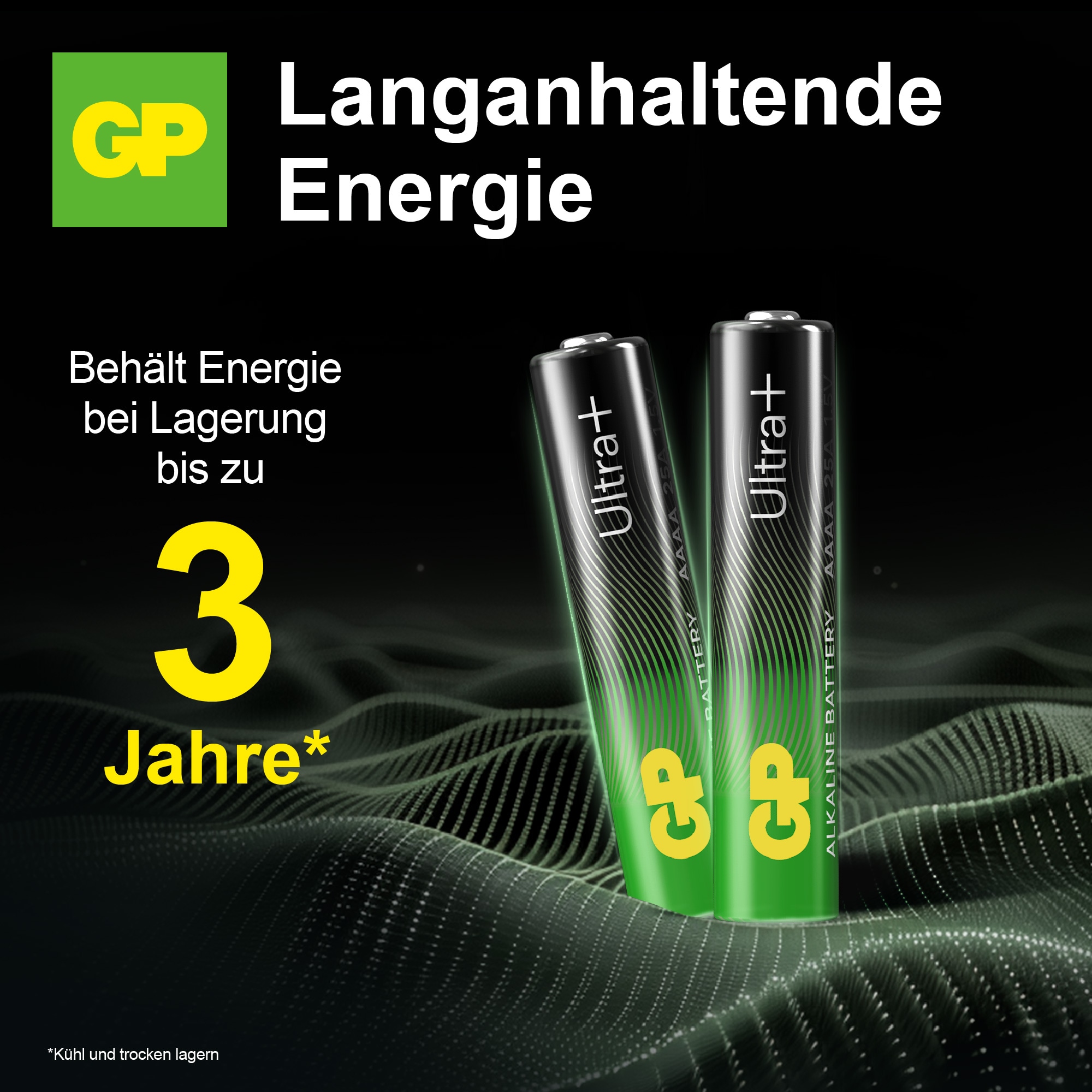 GP Ultra Plus Alkaline AAAA Mini-Batterien, 1,5 V, 2 Stück