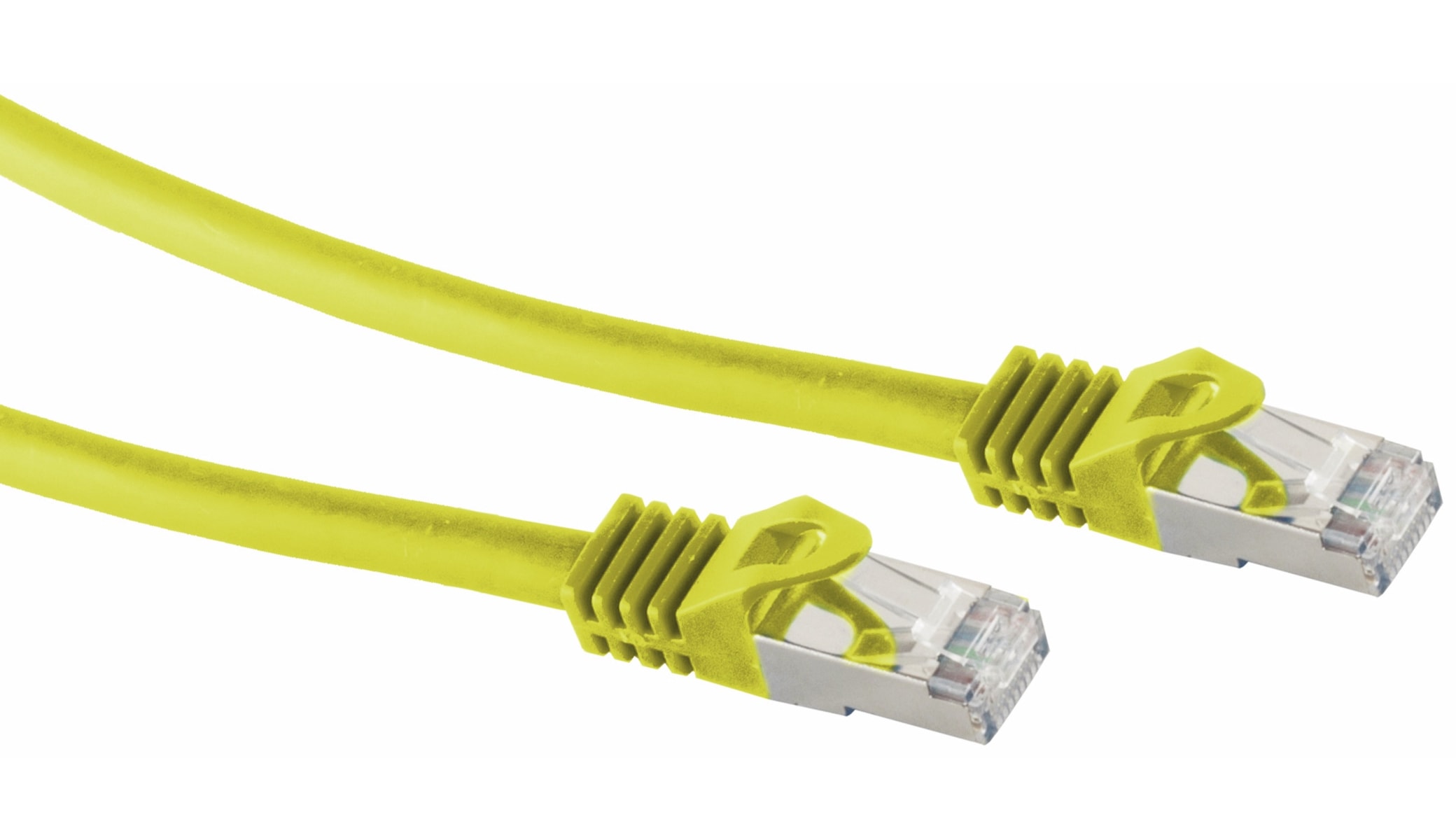 S-IMPULS RJ45 Patchkabel S/FTP (PIMF), m. CAT.7 Rohkabel, 3 m, gelb