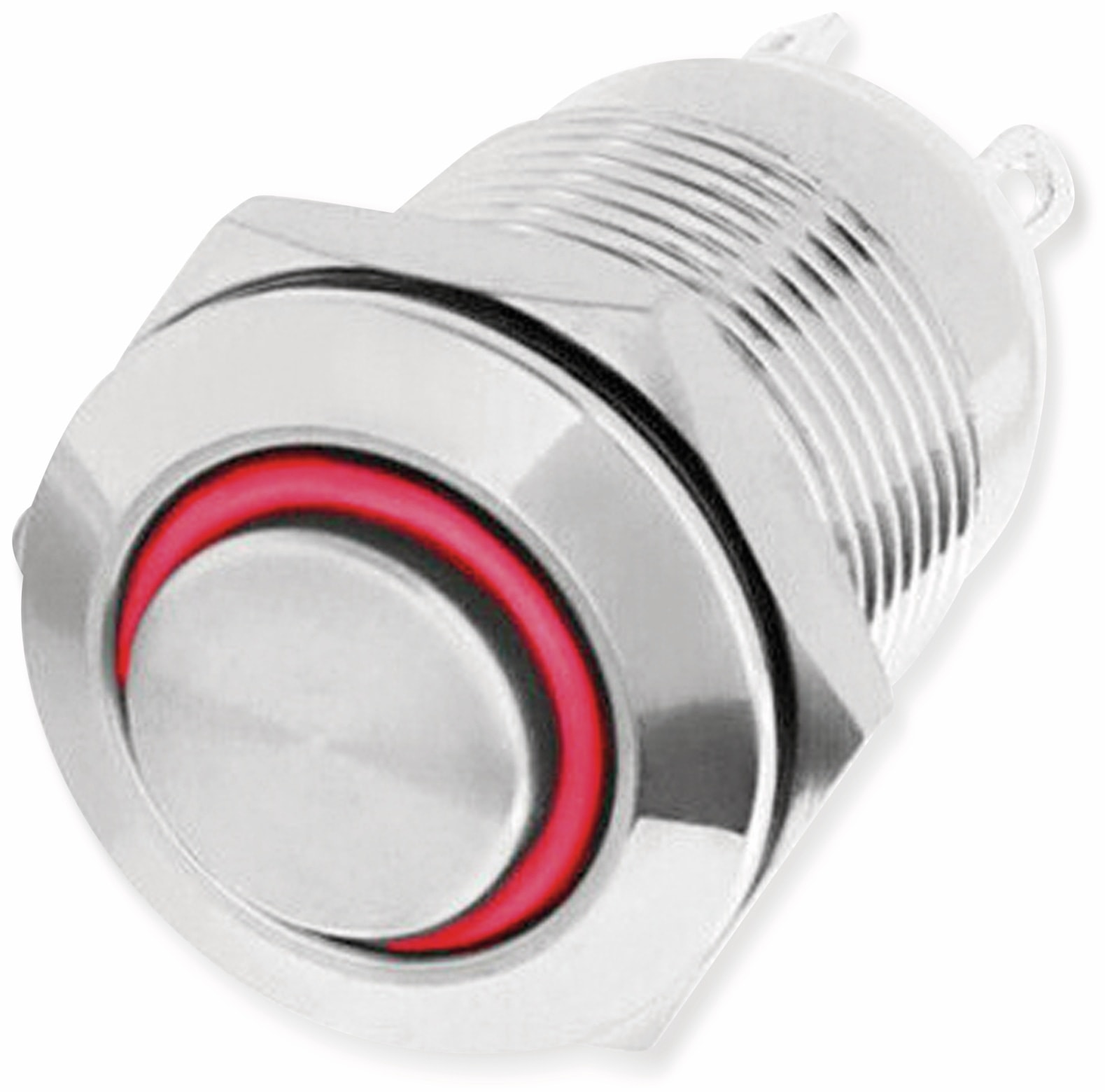 LED-Drucktaster, Ringbeleuchtung rot 12 V, Ø12 mm, 2 A/48 V LED-Drucktaster, Ringbeleuchtung rot 12 V, Ø12 mm, 2 A/48 V