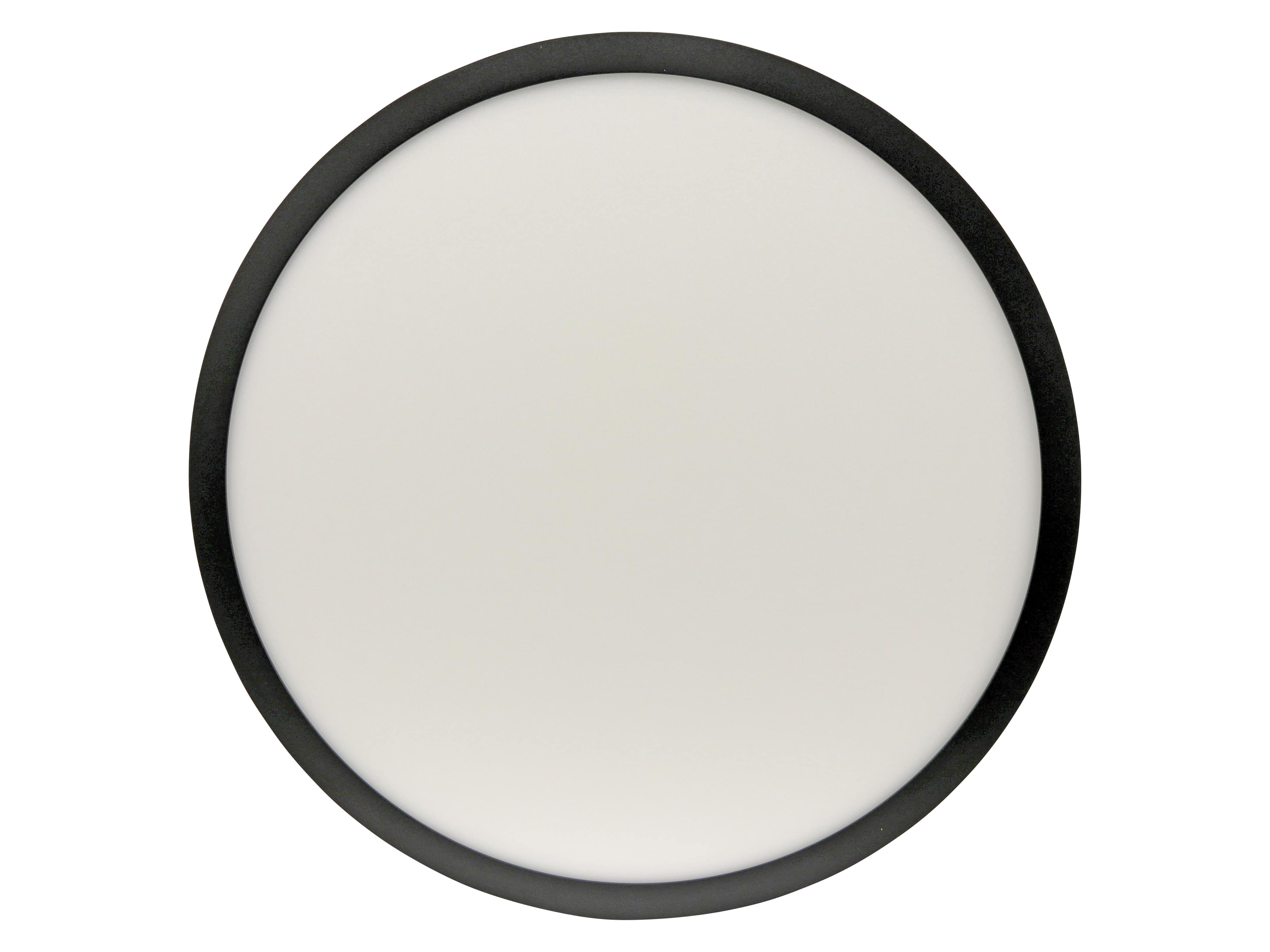 LED-Deckenleuchte, 23,5 W, CCT, 1600 lm, 2700...5000 K, IP44, schwarz
