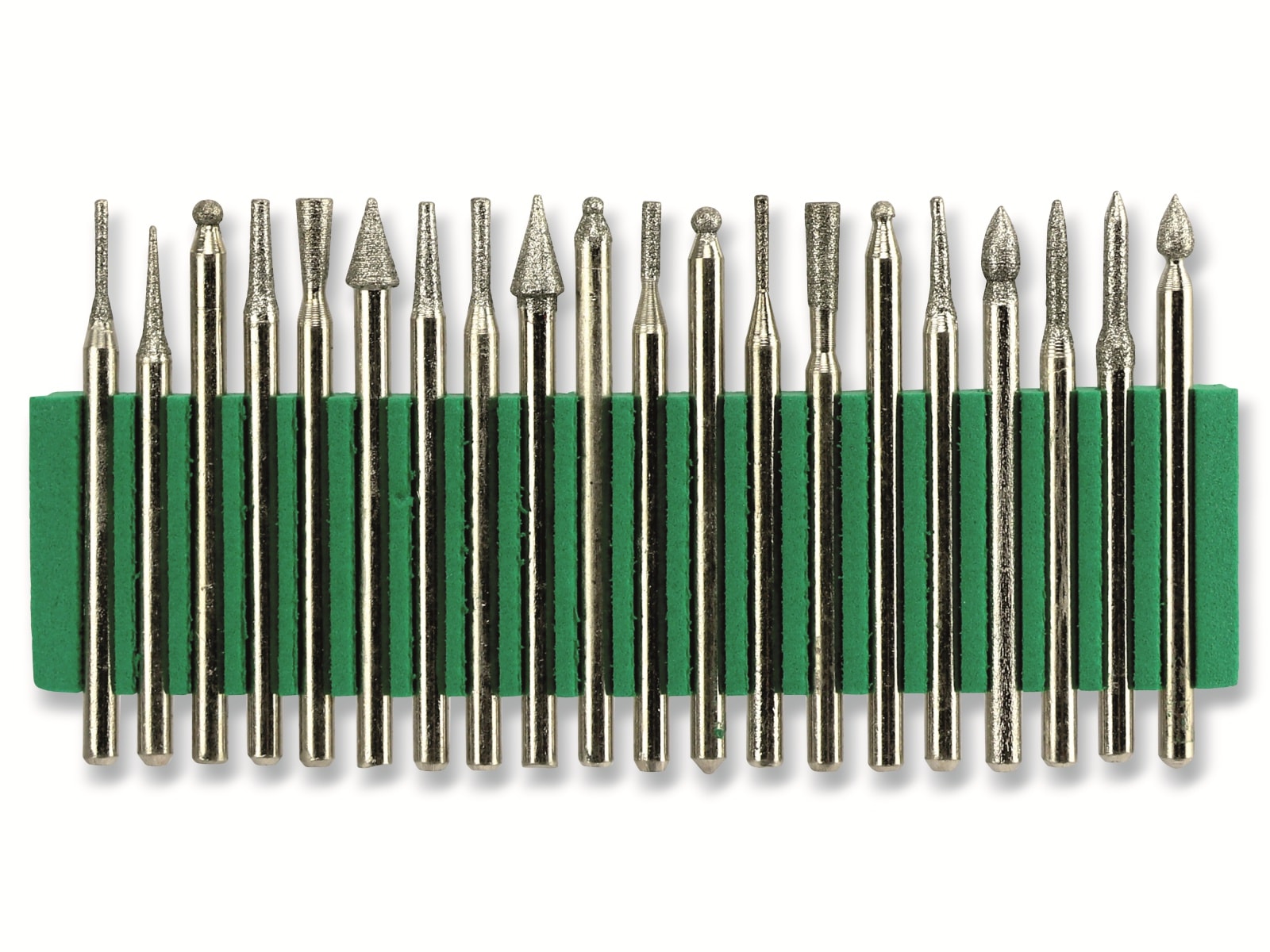 Diamantschleifkopf-Set, TE7582J, 20-tlg.