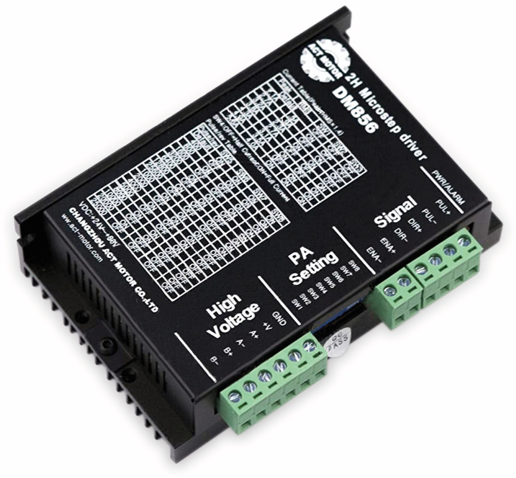 Leadshine DM856 Stepper Motor Driver - 80VDC, 0.5A To 5.6A For 2 & 4-Phase Motors