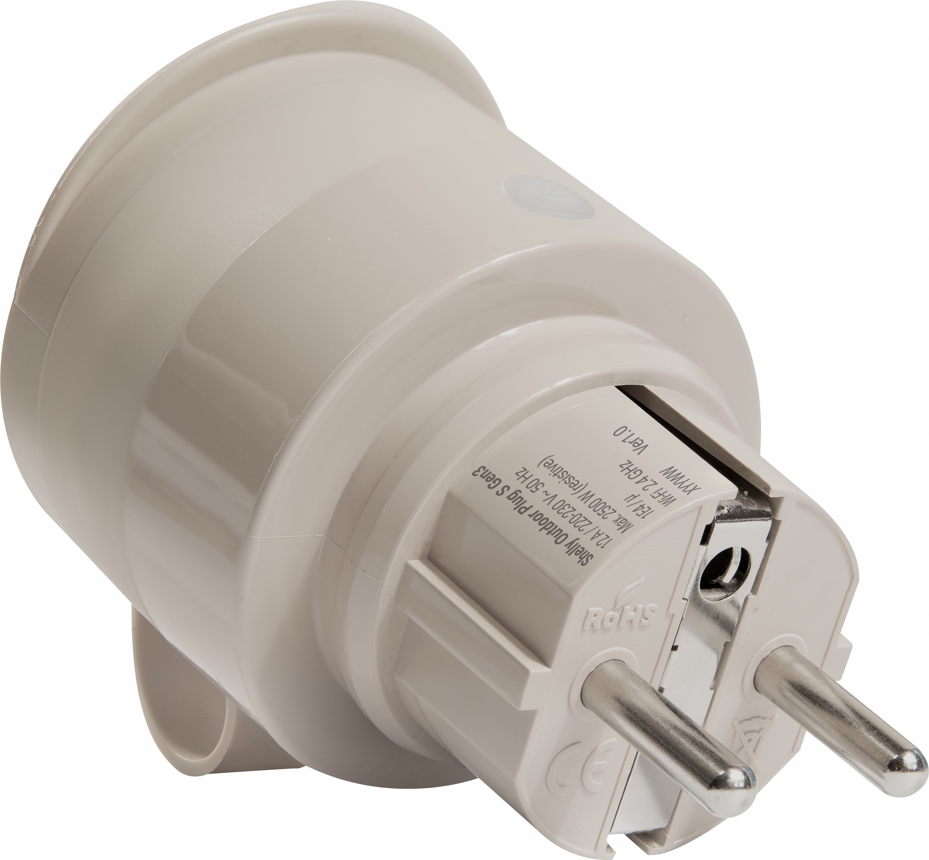 SHELLY WLAN-Steckdose Plug S Gen3, Outdoor, Matter, 4 Stück