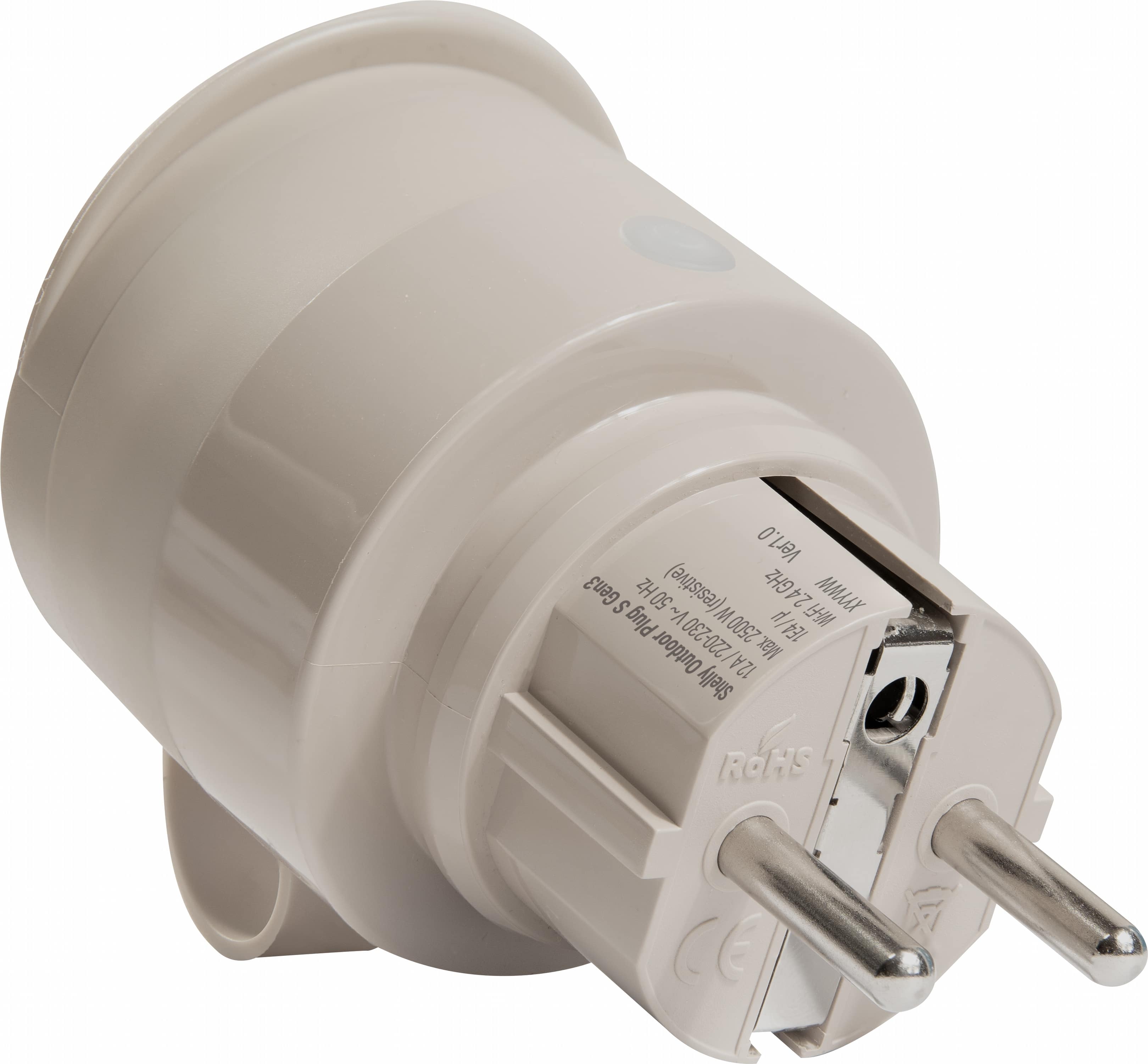 SHELLY WLAN-Steckdose Plug S Gen3, Outdoor, Matter, 4 Stück