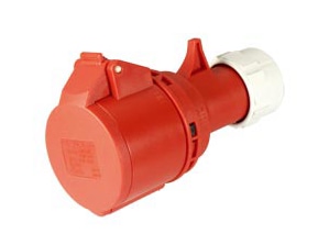 PCE CEE-Kupplung Shark, 5-polig, 400 V, 16 A, IP44 PCE CEE-Kupplung Shark, 5-polig, 400 V, 16 A, IP44
