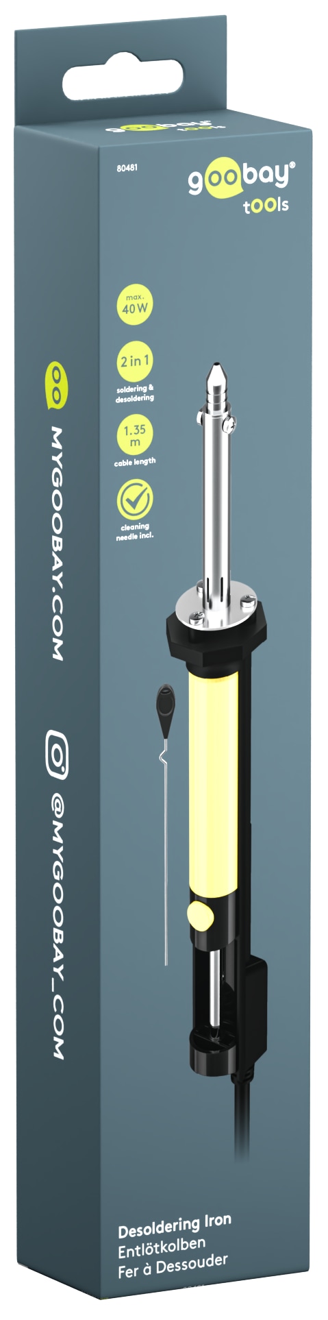 GOOBAY TOOLS Entlötkolben 40 W GOOBAY TOOLS Entlötkolben 40 W