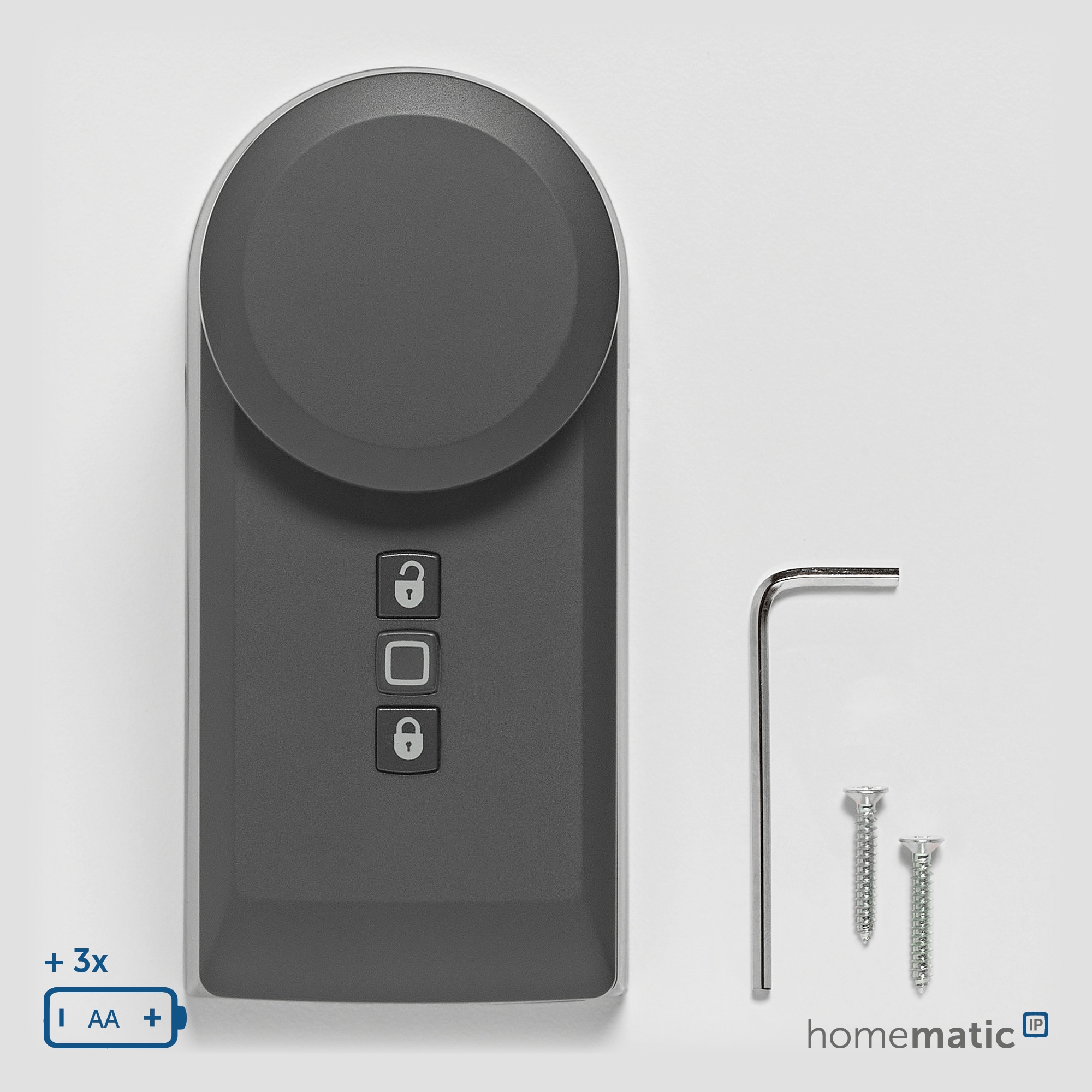 HOMEMATIC IP Türschlossantrieb 160555A0, anthrazit HOMEMATIC IP Türschlossantrieb 160555A0, anthrazit