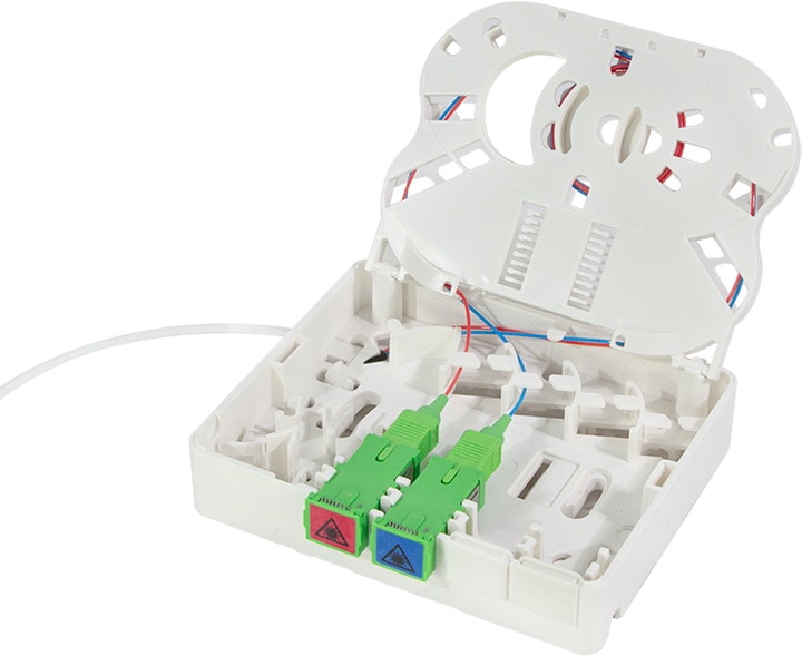 LOGILINK FTTH-Anschlussbox FB2SC50, 2x SC/APC, mit 50 m Verlegekabel LOGILINK FTTH-Anschlussbox FB2SC50, 2x SC/APC, mit 50 m Verlegekabel