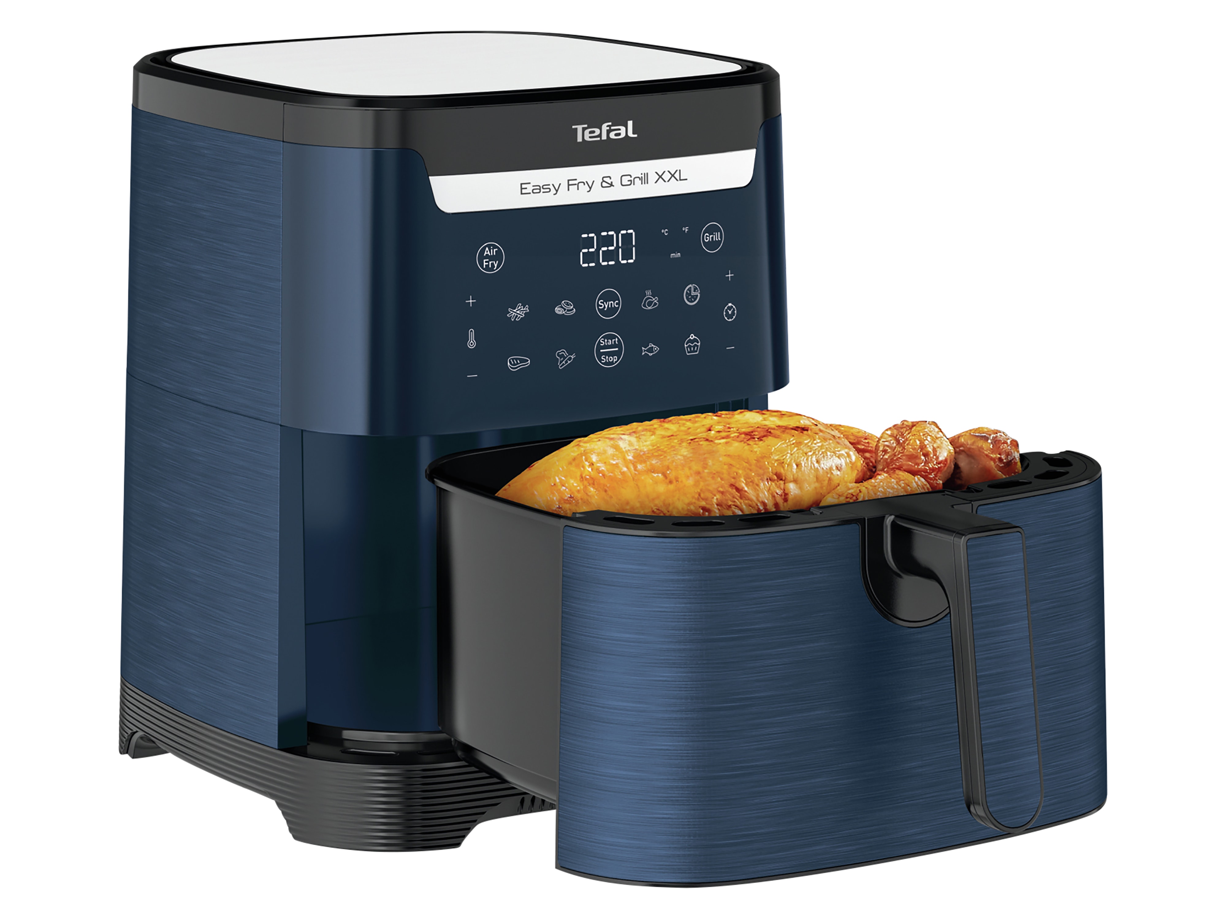 TEFAL Heißluftfritteuse Easy Fry & Grill, EY8014 XXL, 2 Zonen, 6,5 L, 1830W