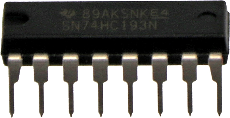 TEXAS INSTRUMENTS, SN74HC193N, DIP16 TEXAS INSTRUMENTS, SN74HC193N, DIP16