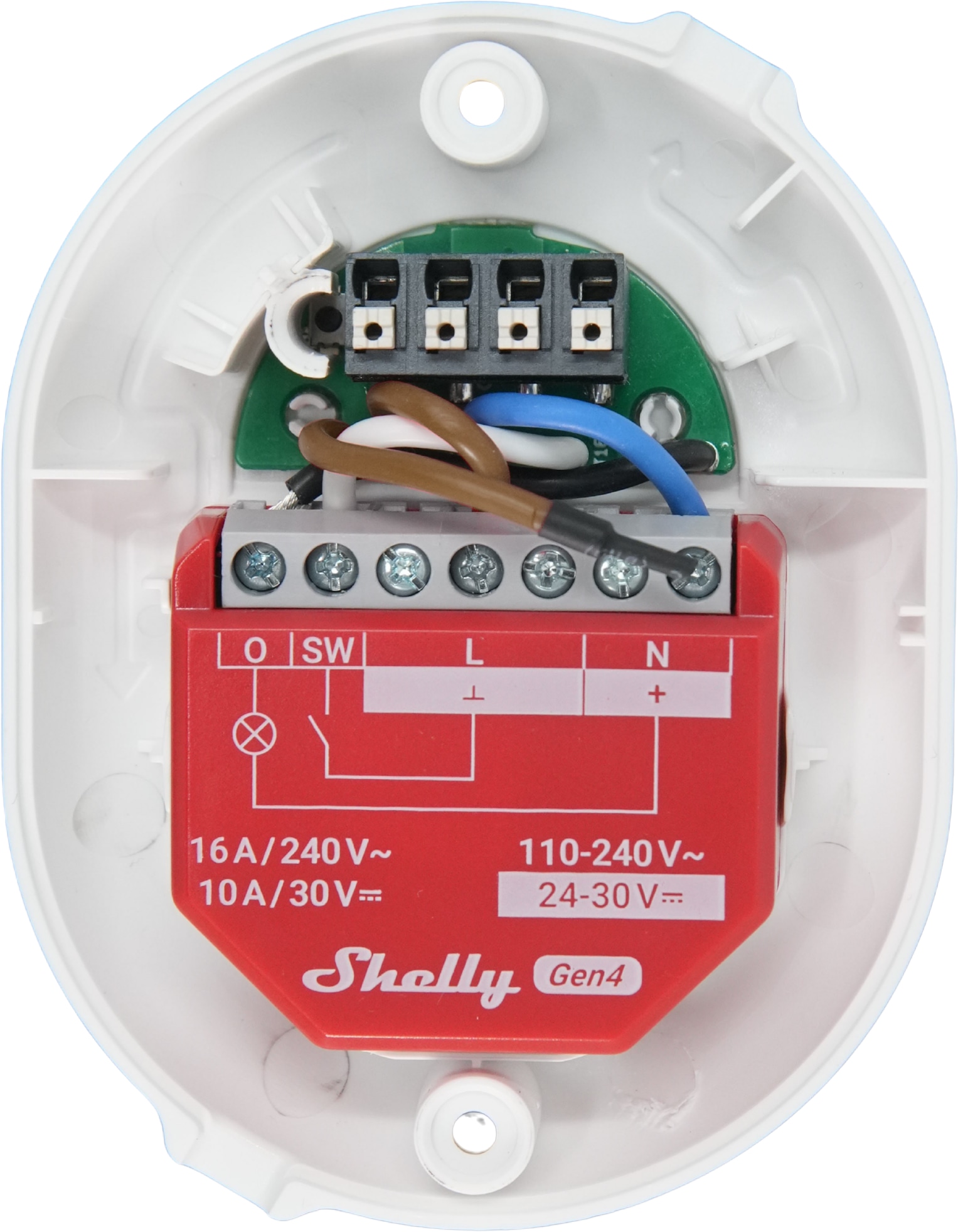 SHELLY Button Add-On, weiß