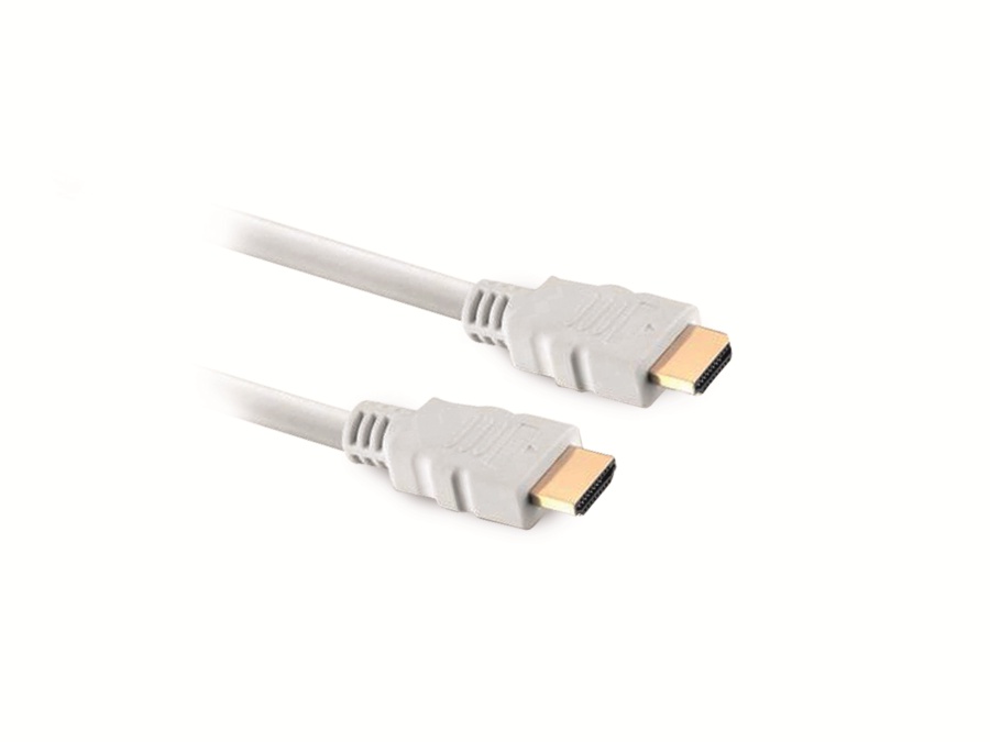 S-IMPULS HDMI-Kabel, HIGH SPEED WITH ETHERNET, 5 m, weiß S-IMPULS HDMI-Kabel, HIGH SPEED WITH ETHERNET, 5 m, weiß