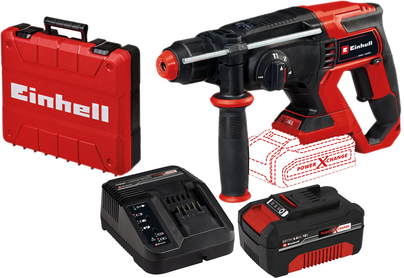 EINHELL Akku-Bohrhammer TE-HD 18/20 Li Kit (1x 4,0 Ah) EINHELL Akku-Bohrhammer TE-HD 18/20 Li Kit (1x 4,0 Ah)