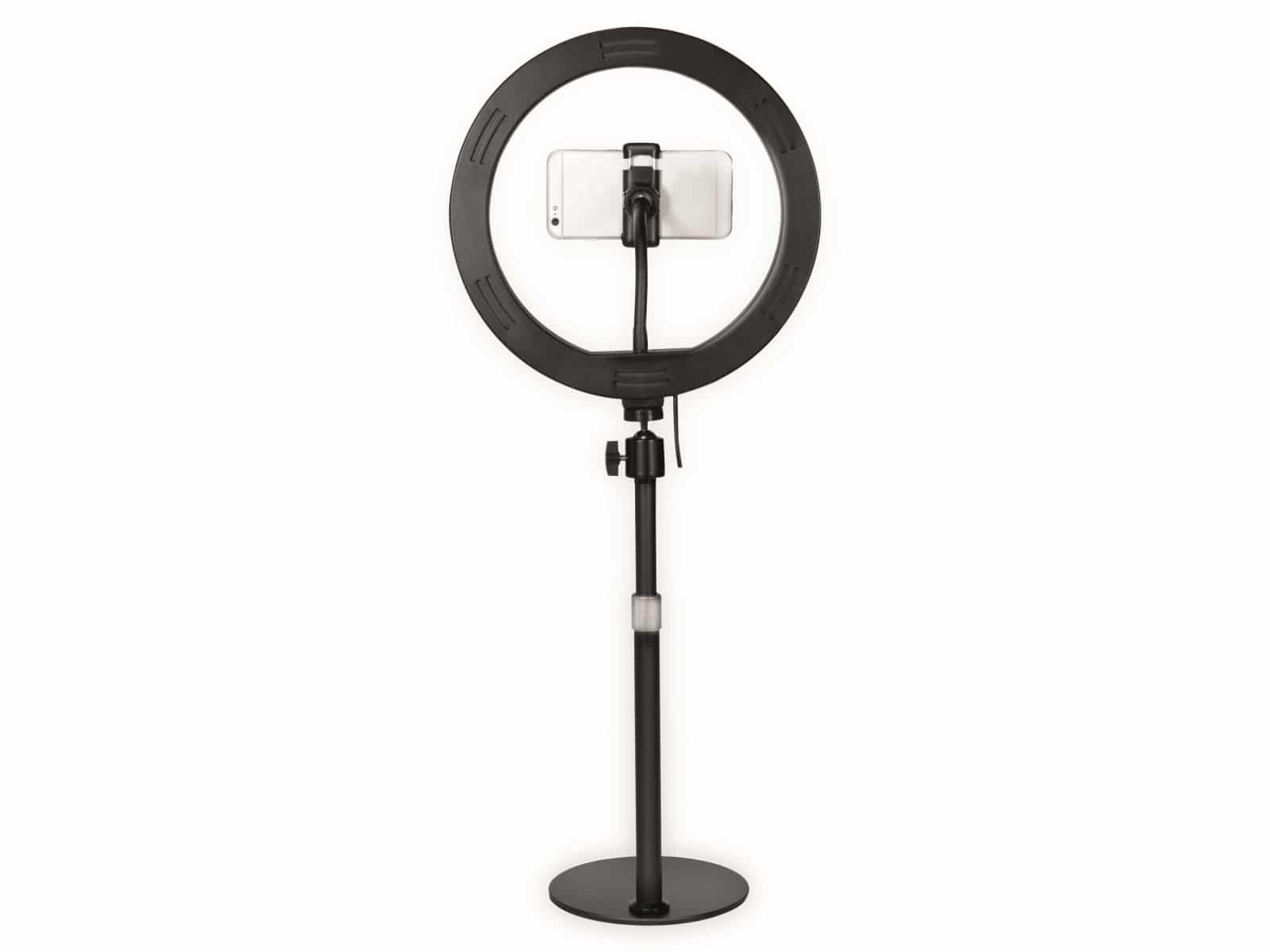 LOGILINK Smartphone-LED-Ringlicht AA0152, Ø25cm, Stativ, Fernauslöser, Lichtregler LOGILINK Smartphone-LED-Ringlicht AA0152, Ø25cm, Stativ, Fernauslöser, Lichtregler
