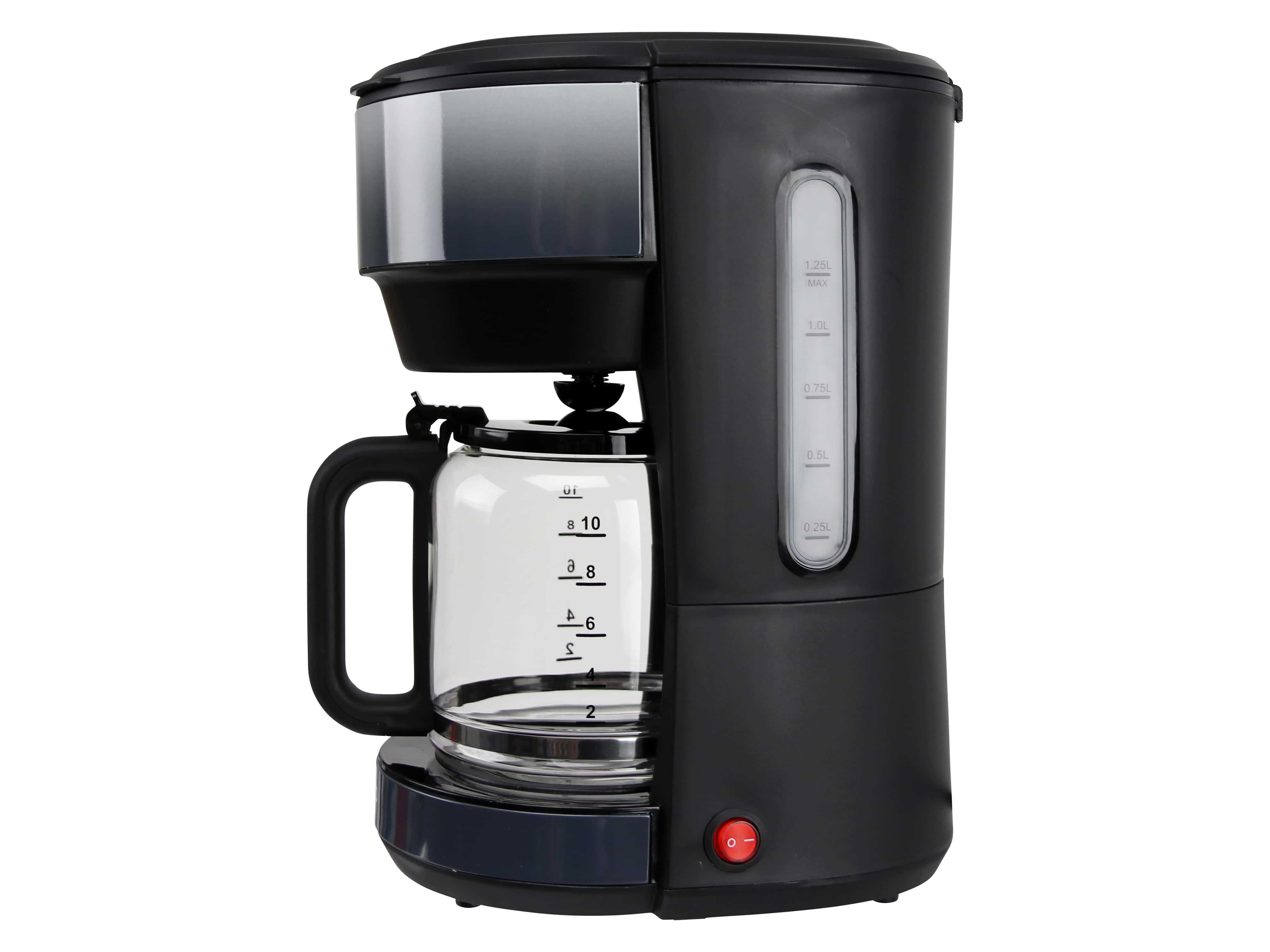 Kaffeemaschiene, Ombré, 1000 W, schwarz/grau