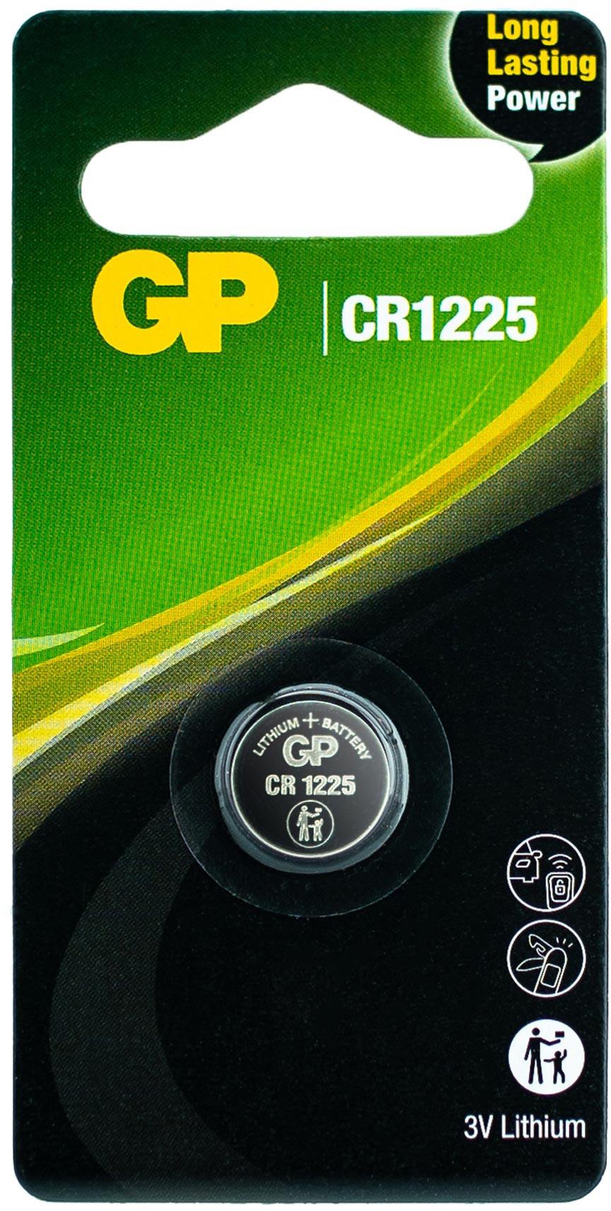 GP Lithium-Knopfzelle CR1225, 3V