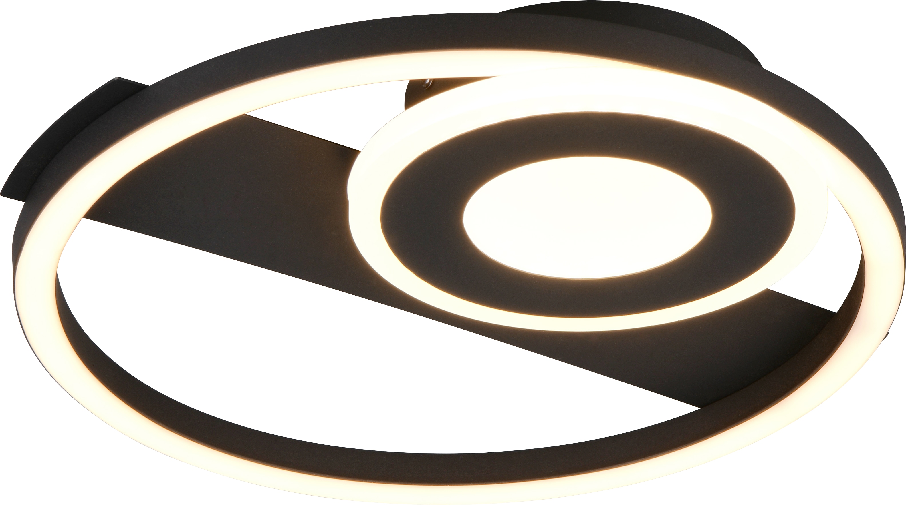 REALITY LED-Deckenleuchte HORUS, R63671132, 22W, 2500lm, 3000K, schwarz