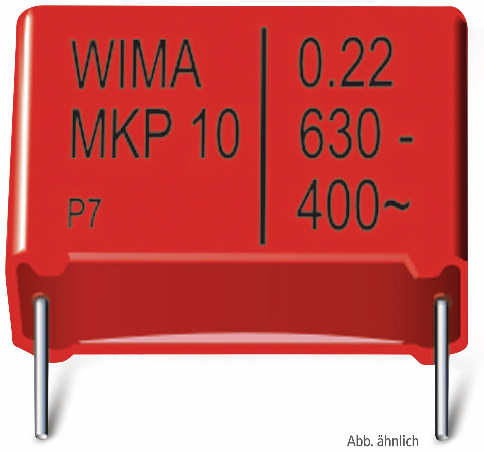 WIMA Folienkondensator, 0,022UF, 1000V, radial, RM 15, MKP1O122204C00KSSD WIMA Folienkondensator, MKP1O122204C00KSSD, 0,022UF, 1000V