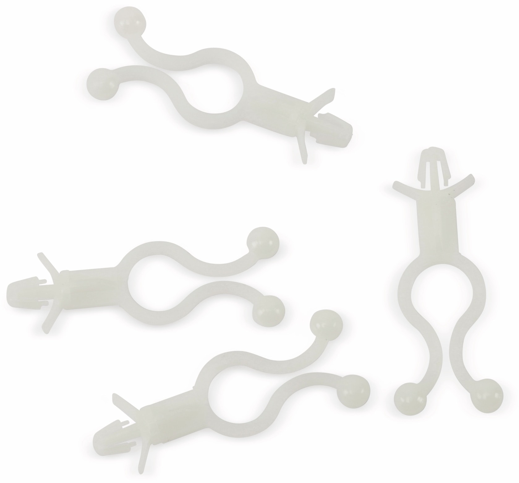 Twist-Kabelhalter mit Steckfuß, 10 Stück