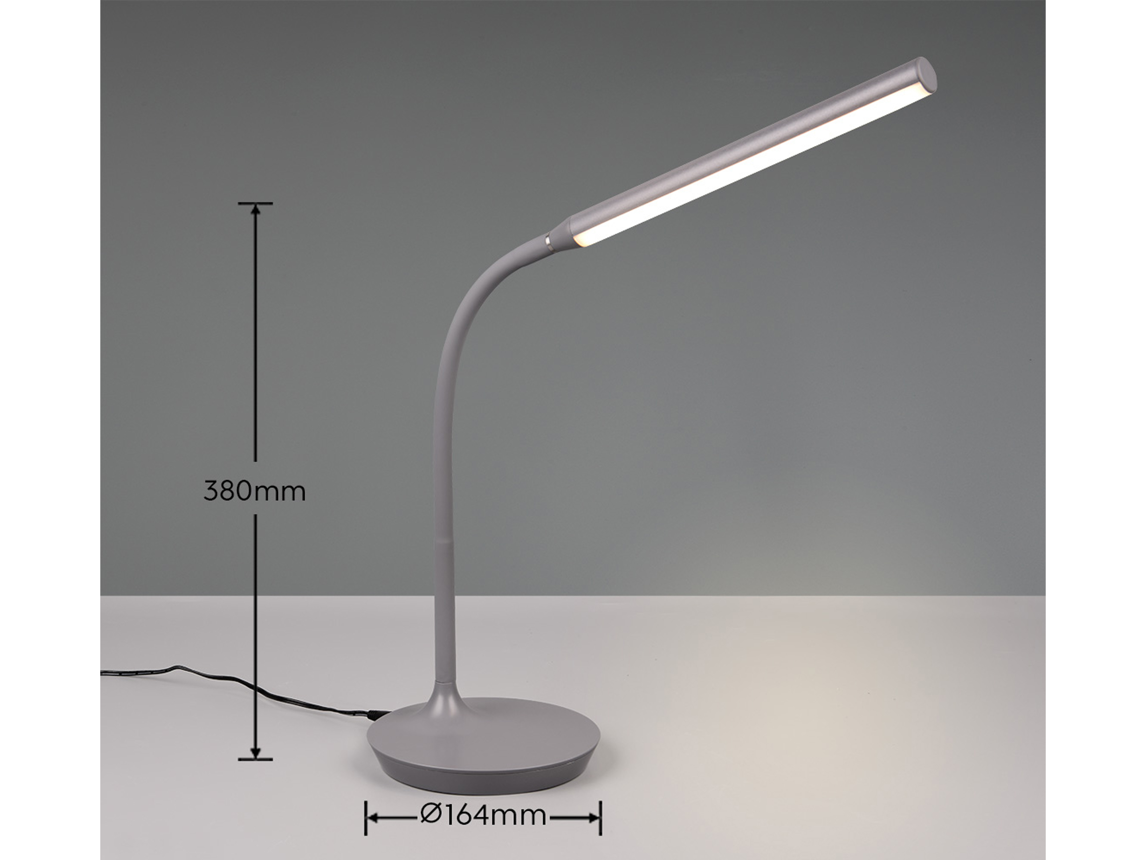 REALITY LED-Tischleuchte Toro R57641111 titanfarbig, 5 W, 700 lm, CCT REALITY LED-Tischleuchte Toro R57641111 titanfarbig, 5 W, 700 lm, CCT