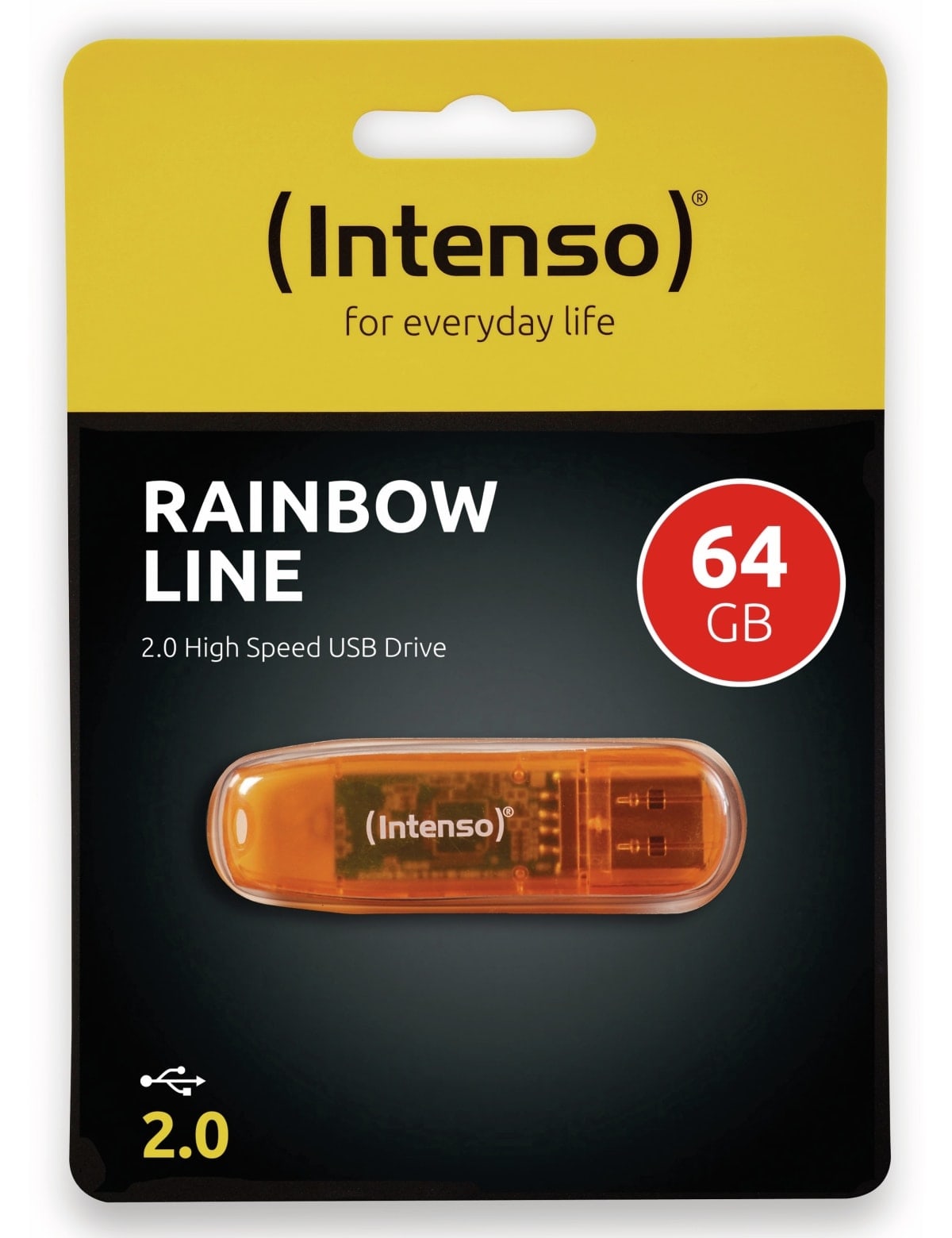 INTENSO USB-Speicherstick Rainbow Line, 64 GB