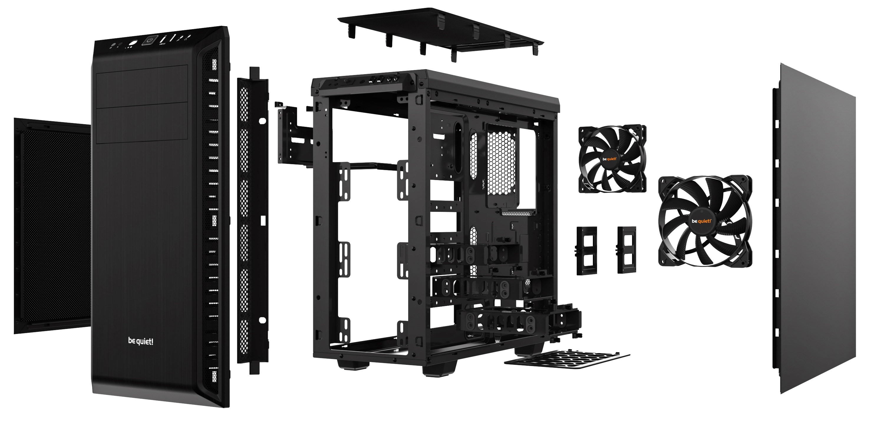 BE QUIET! Midi Tower Pure Base 600 Black