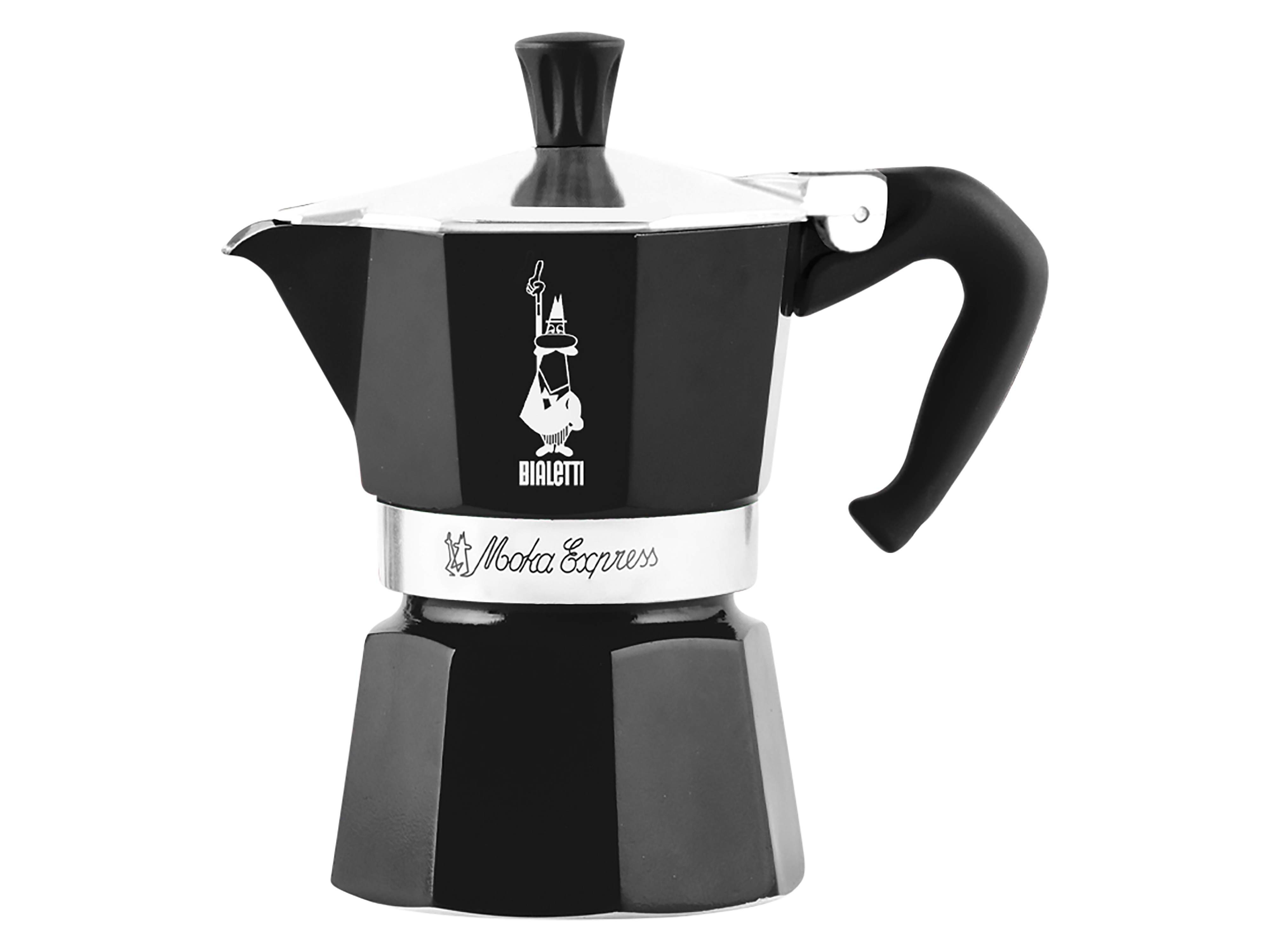 BIALETTI, 6 Tassen, für die Herdplatte, Alu, 270 ml, schwarz