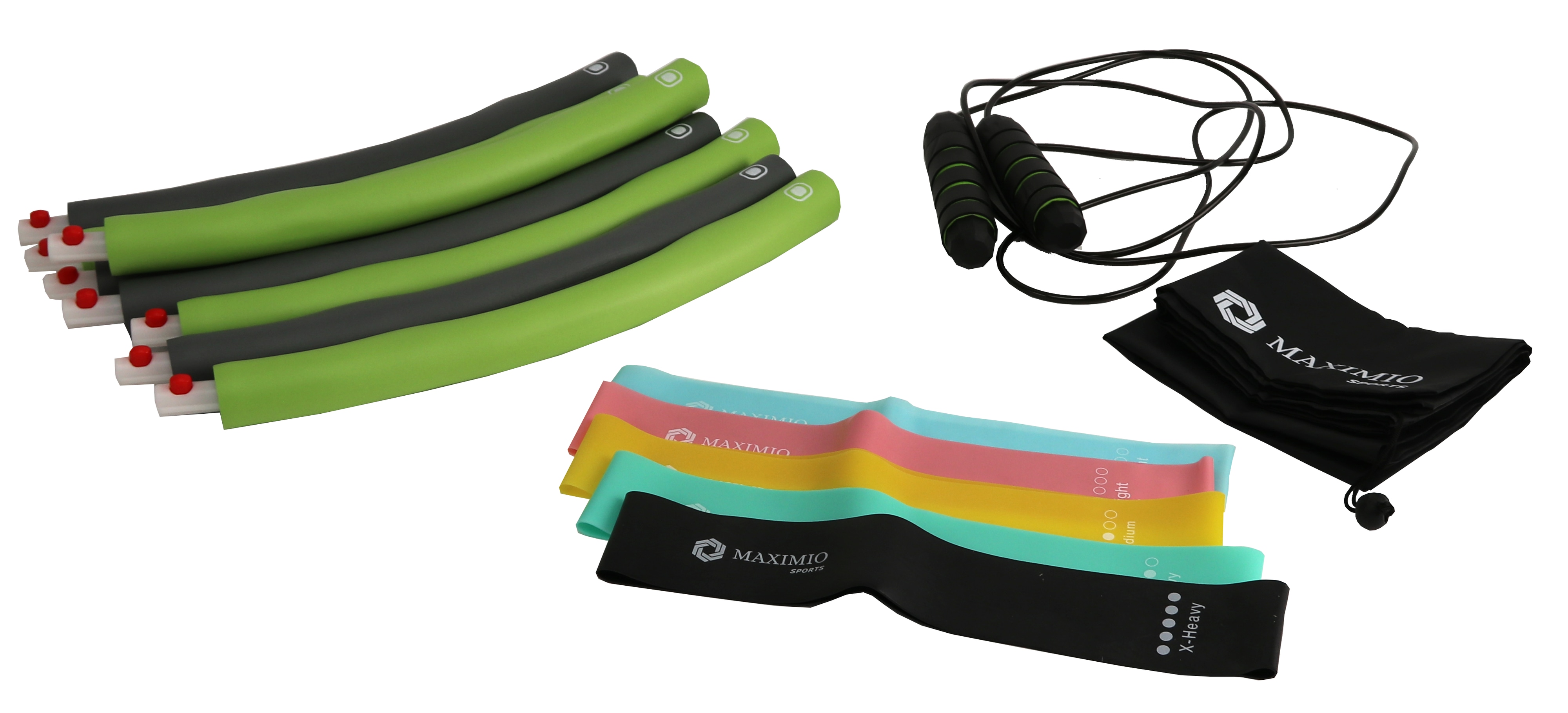 MAXIMIO Sports Hula-Hoop-Set, grün Hula-Hoop-Set, MAXIMIO Sports, grün