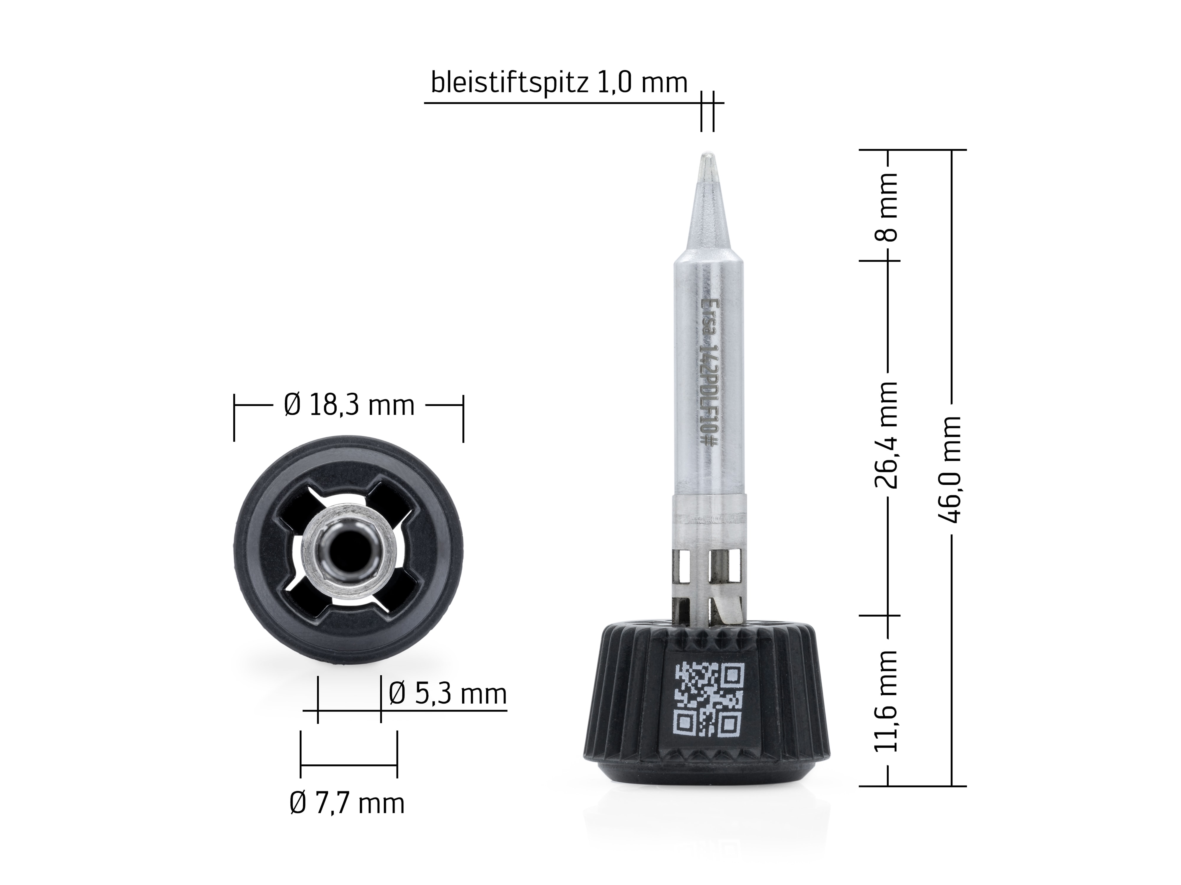 ERSA Lötspitze, 0142PDLF10/SB, bleistiftspitz, 1,0 mm