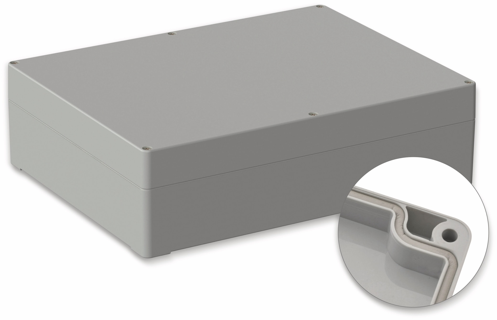 POLLIN, ABS Gehäuse, 300 x 230 x 85 mm, IP65, Lichtgrau POLLIN, ABS Gehäuse, 300 x 230 x 85 mm, IP65, Lichtgrau